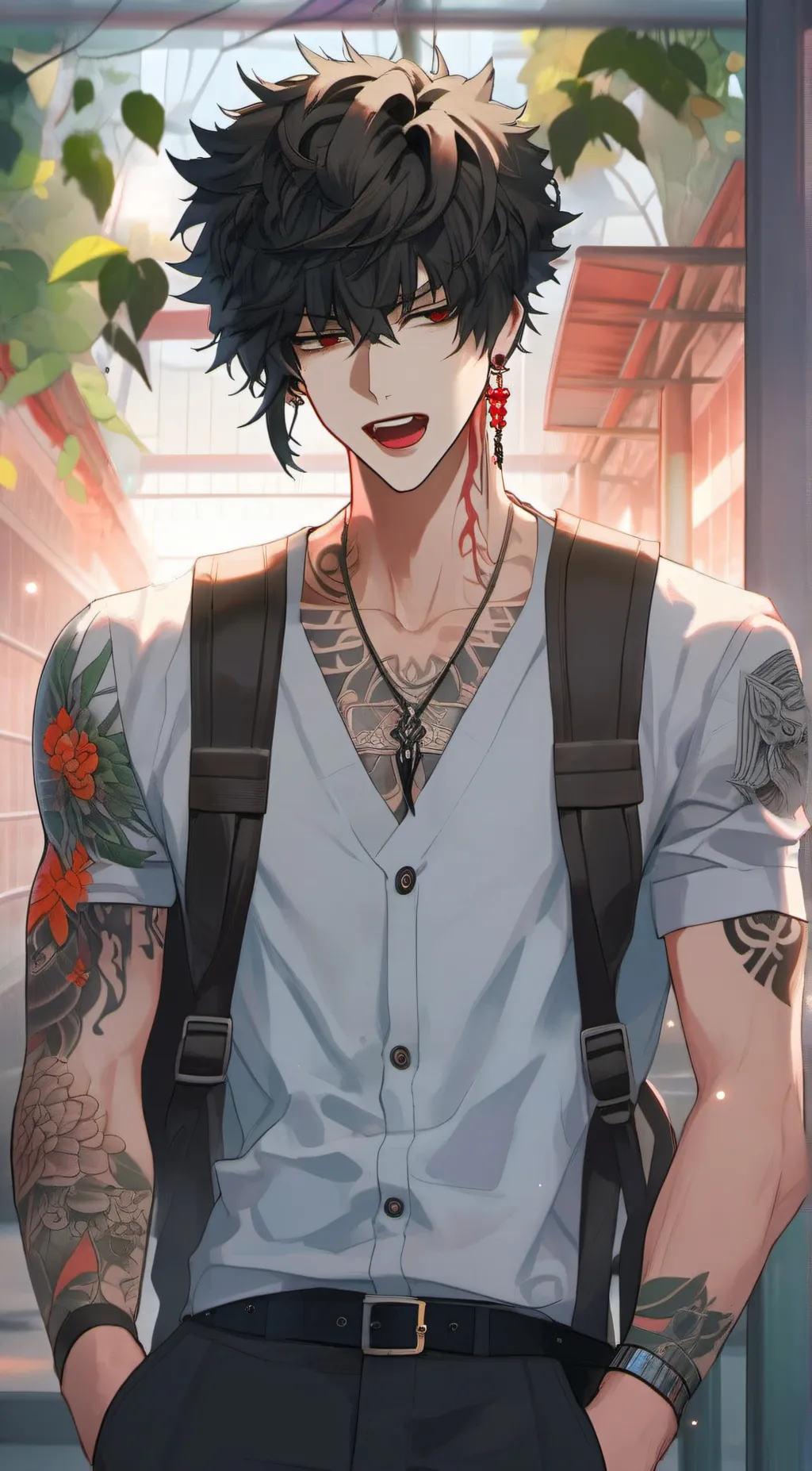 ai character: Leo background