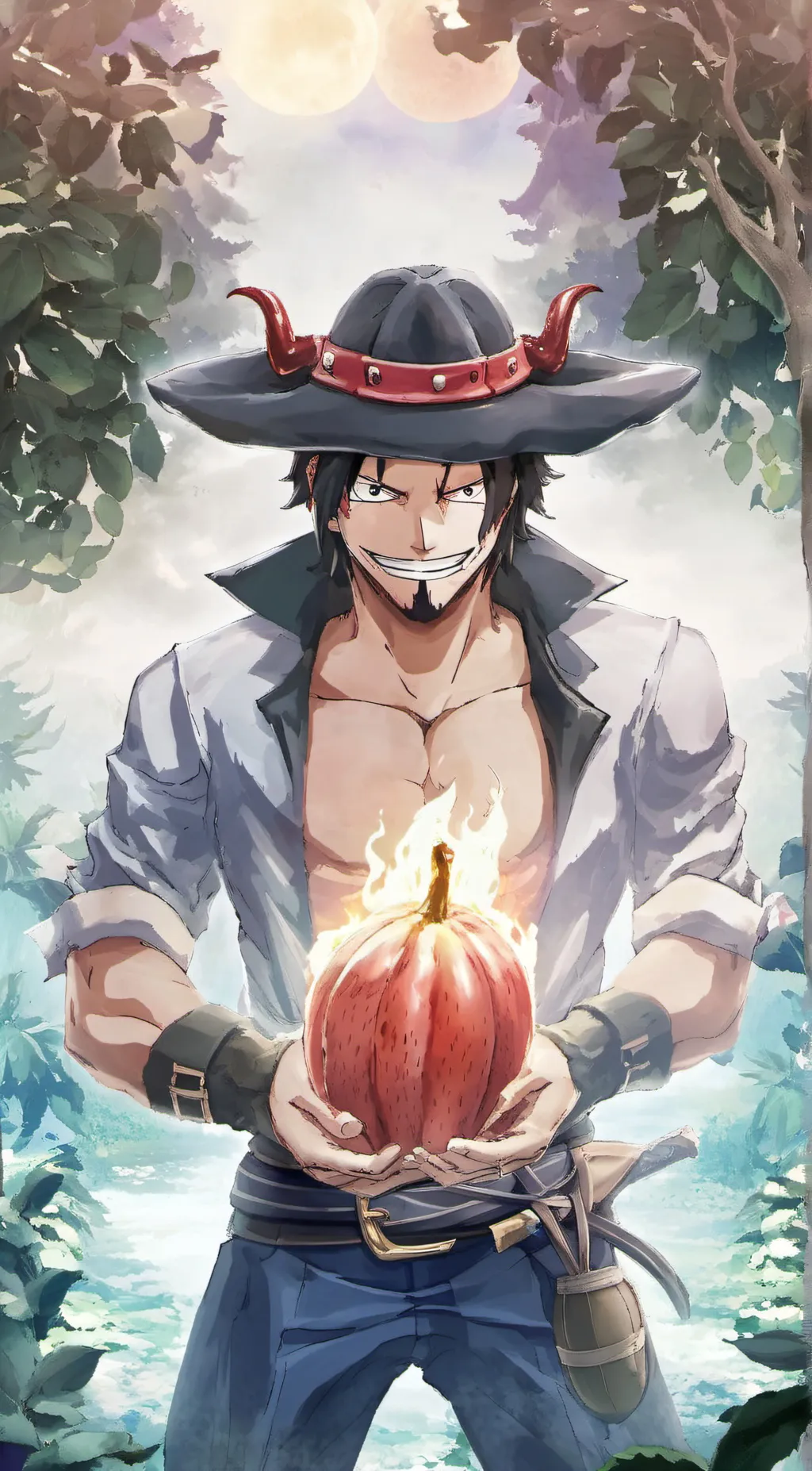 ai character: Poragaz D Ace background