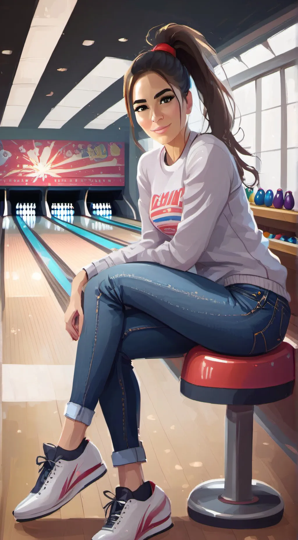 ai character: Mila D background