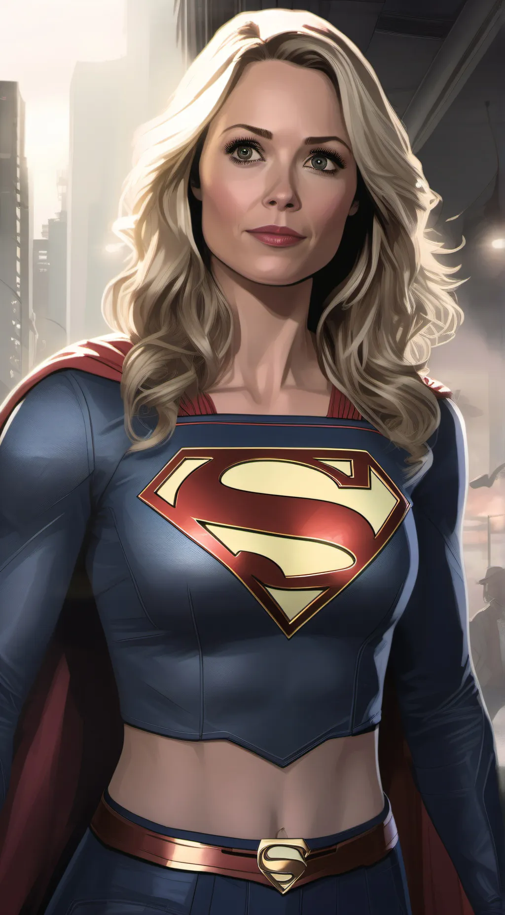 ai character: Supergirl background