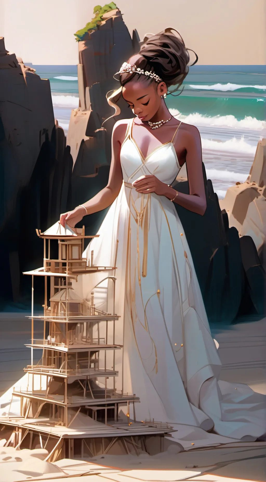 ai character: Macy  background