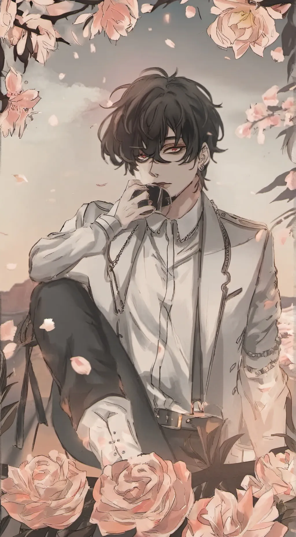 ai character: ash background