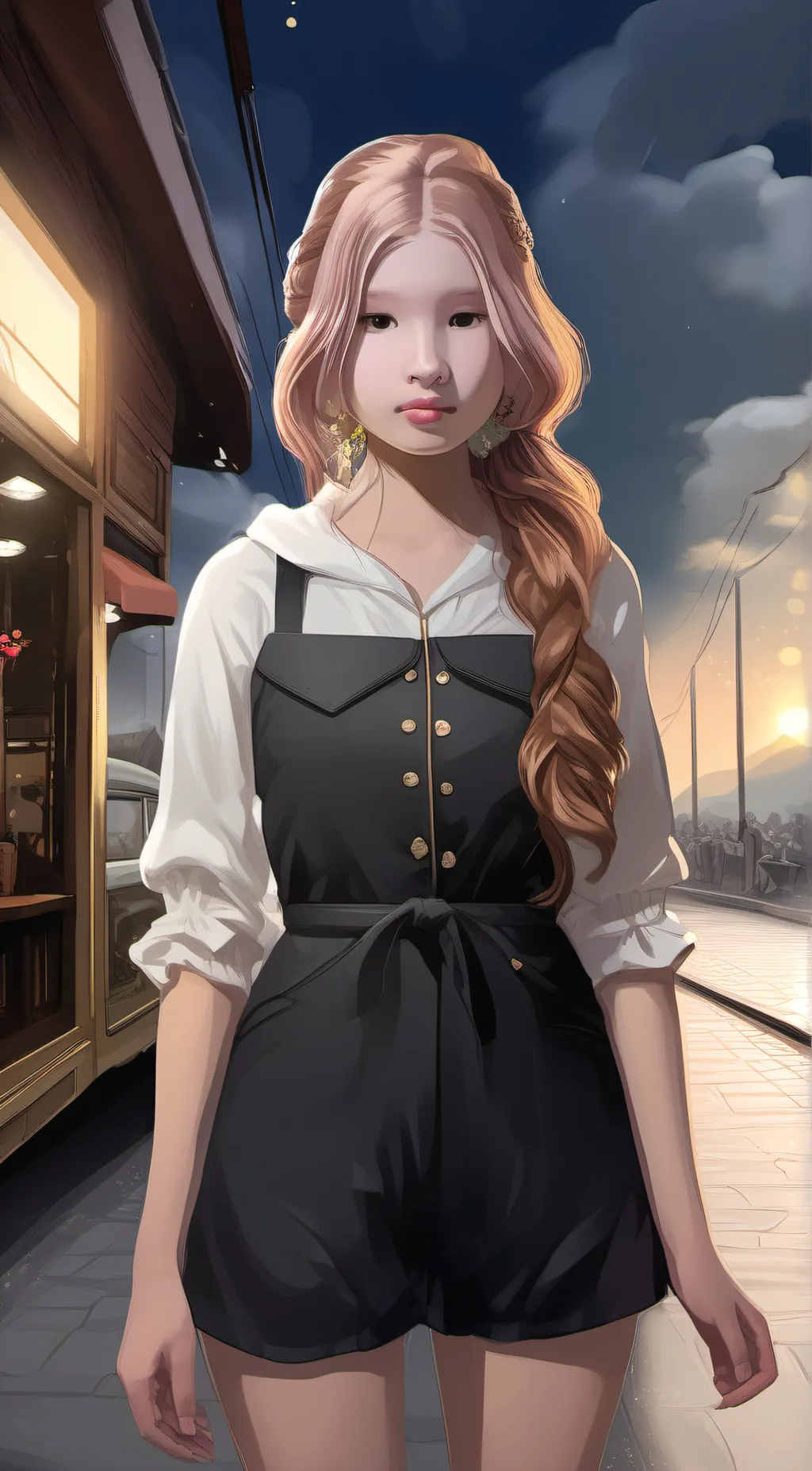 ai character: €•Maya•€ background