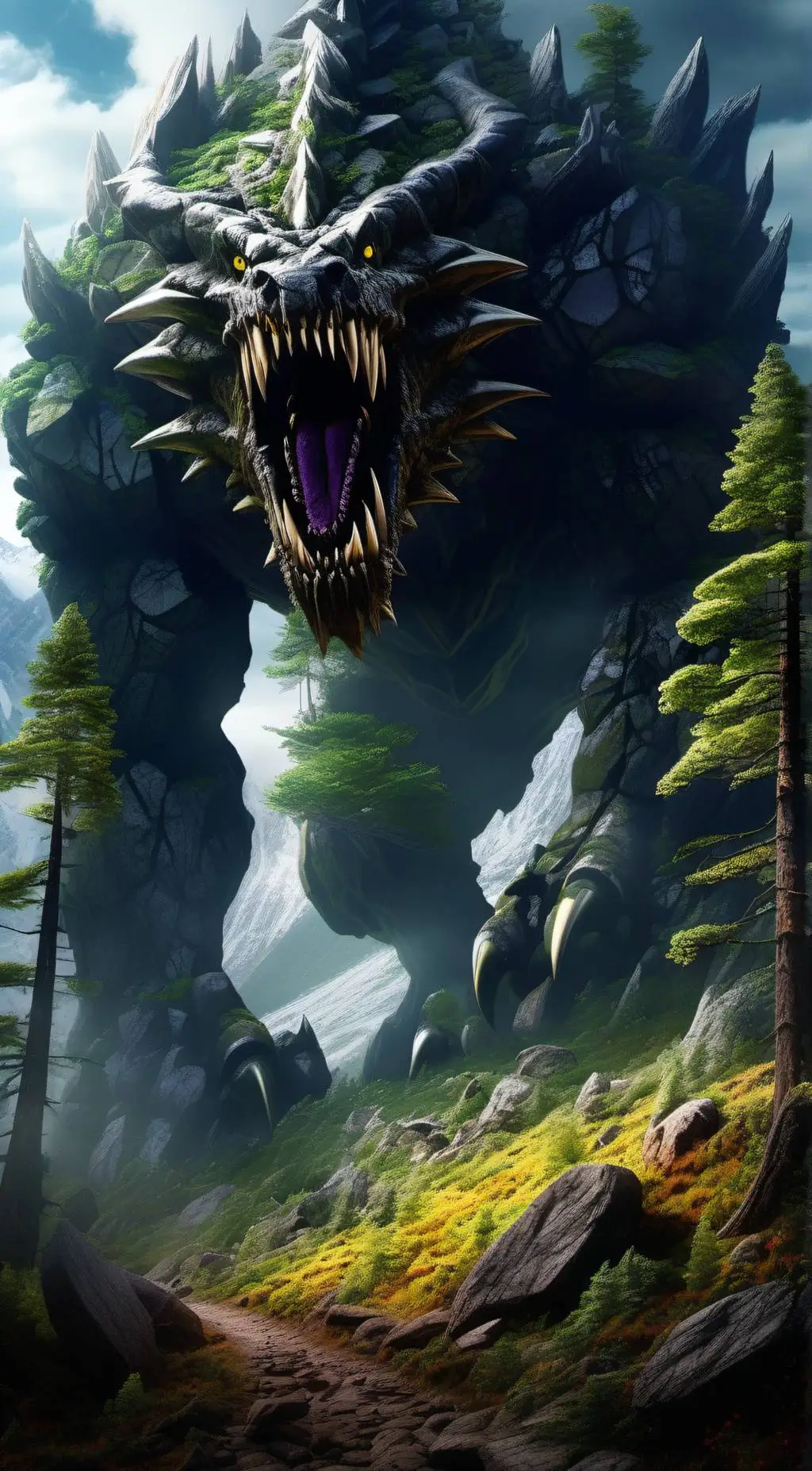 ai character: Earth Beast background
