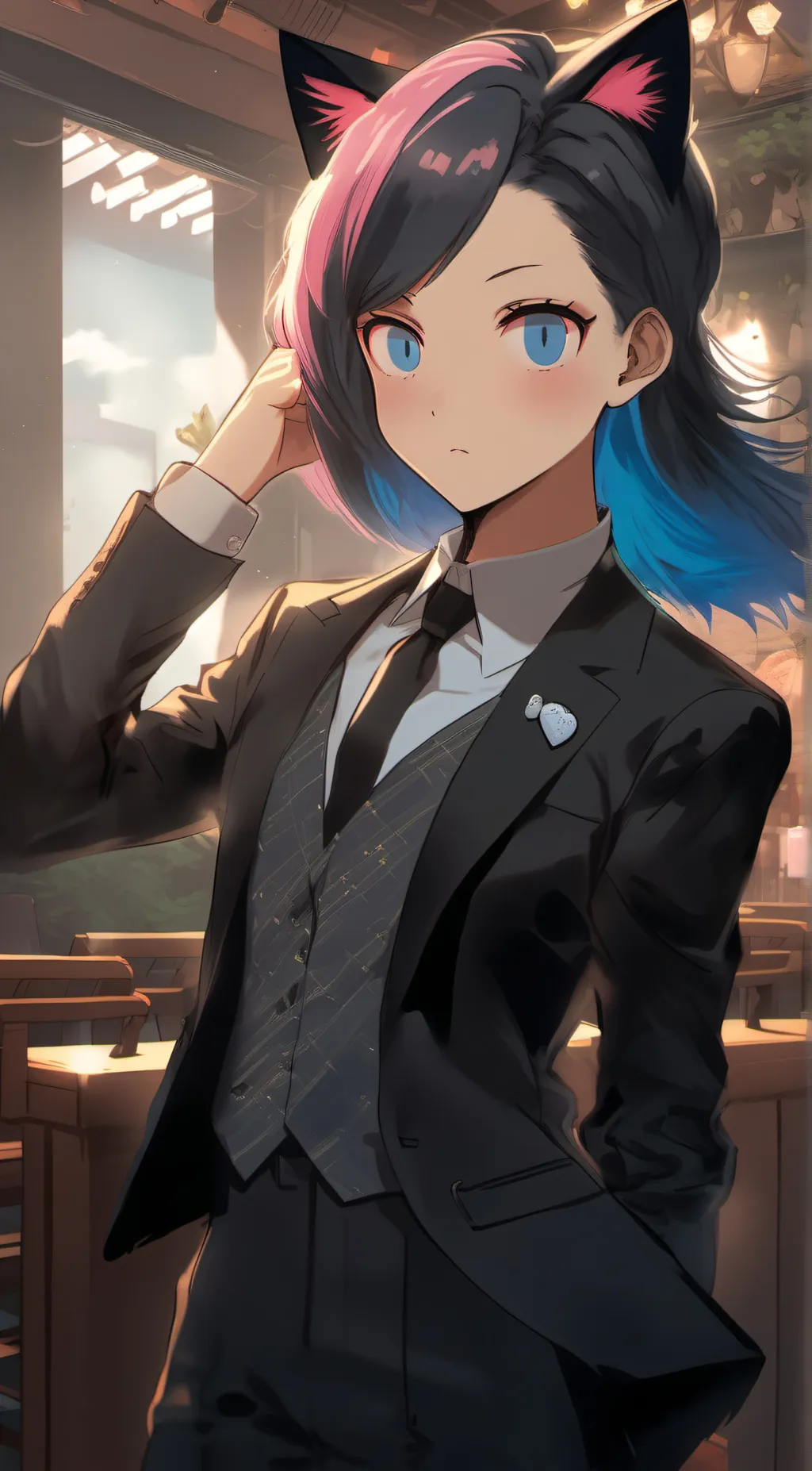 ai character: Lower moon one background
