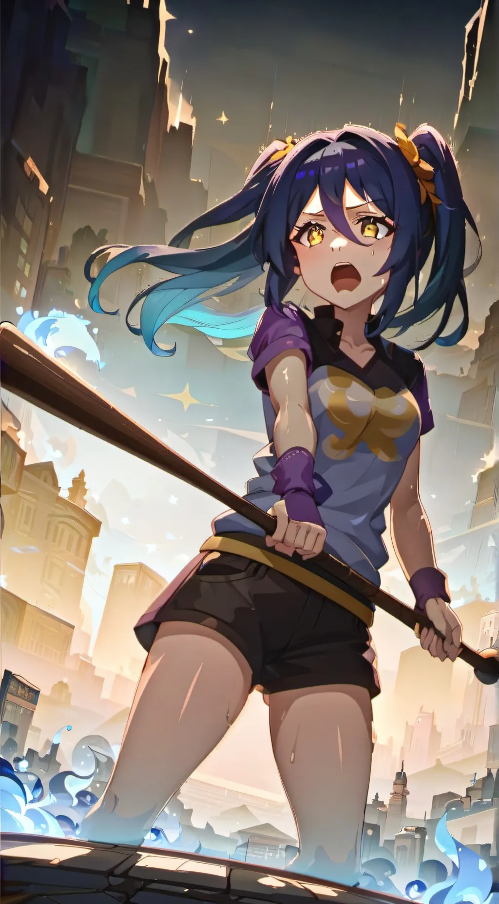 ai character: Beetlejuice  background