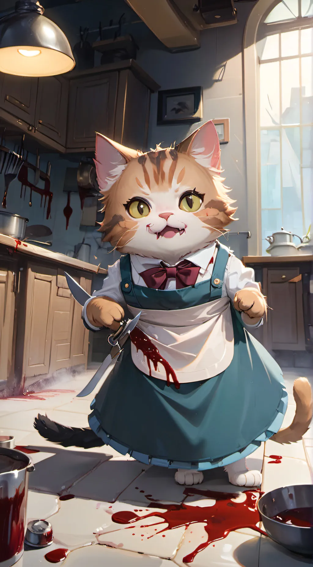 ai character: Mrs.kitty background