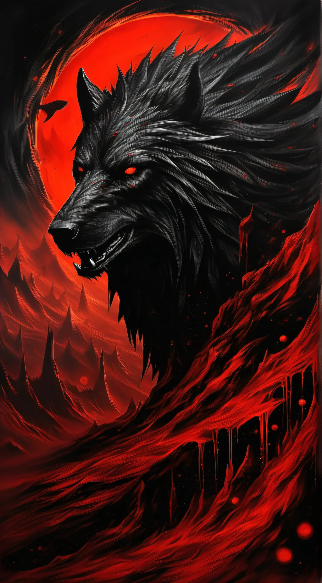 ai character: Death Alpha background