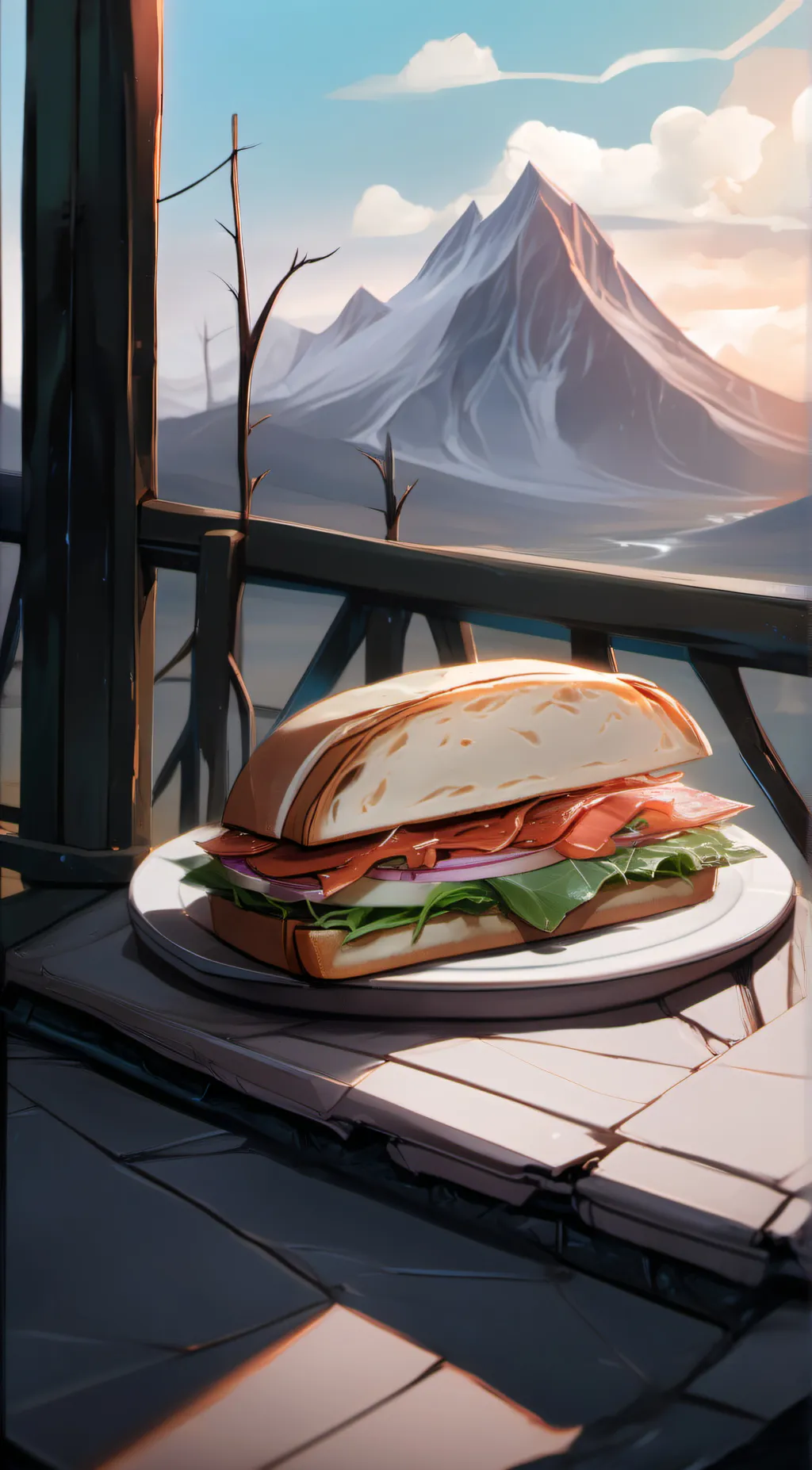 ai character: sammich background