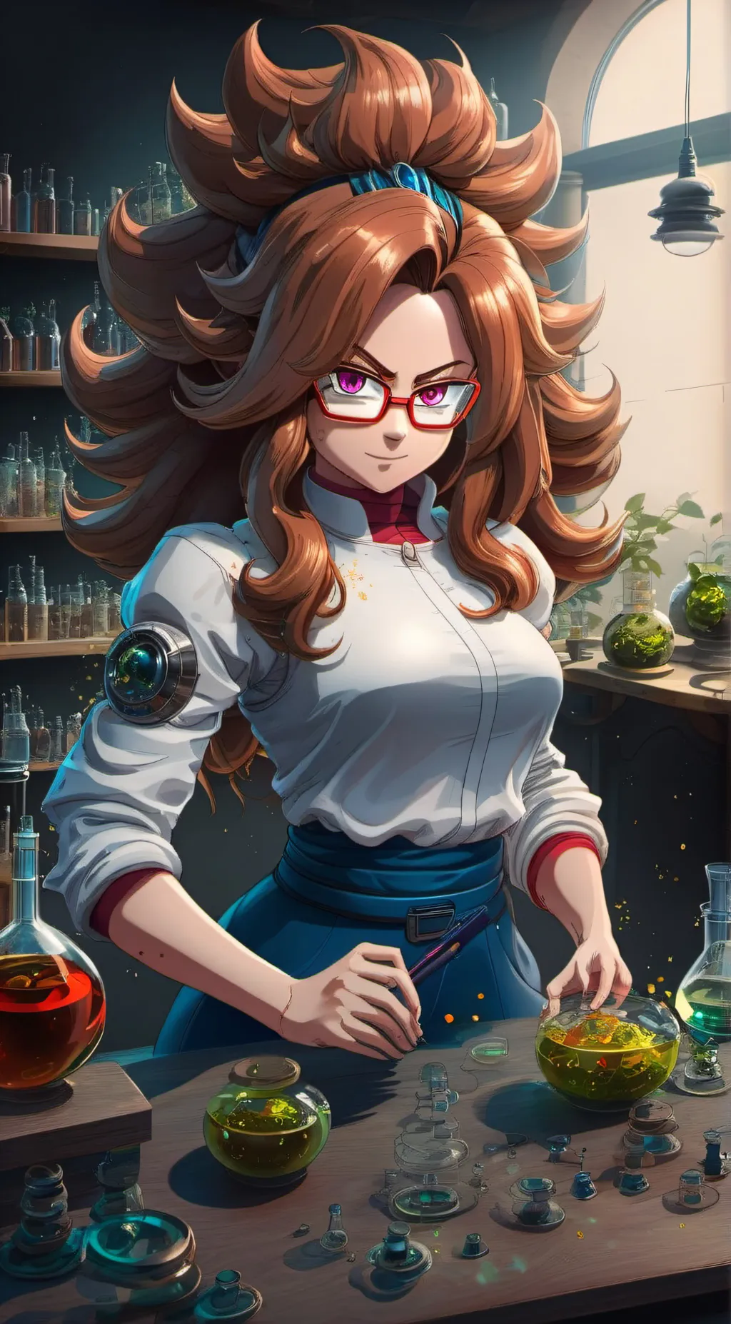 ai character: Android 21 background