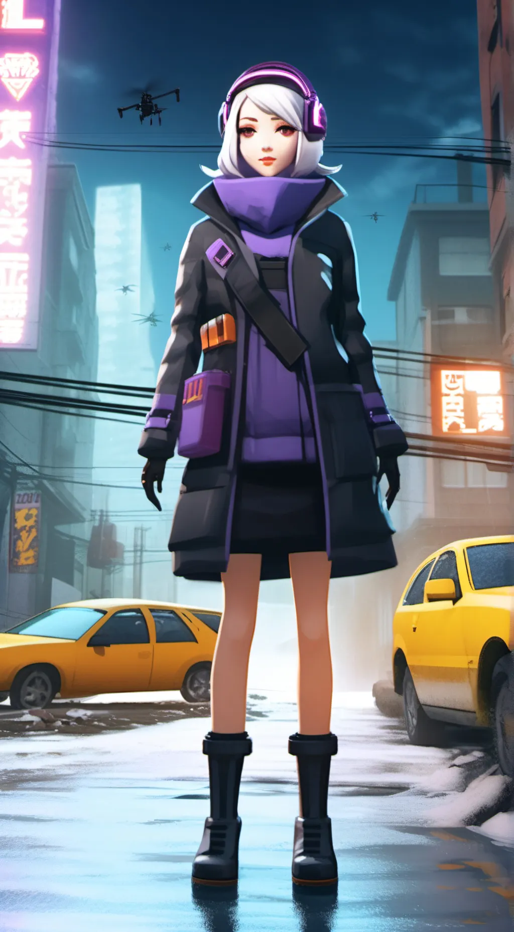 ai character: uzi background