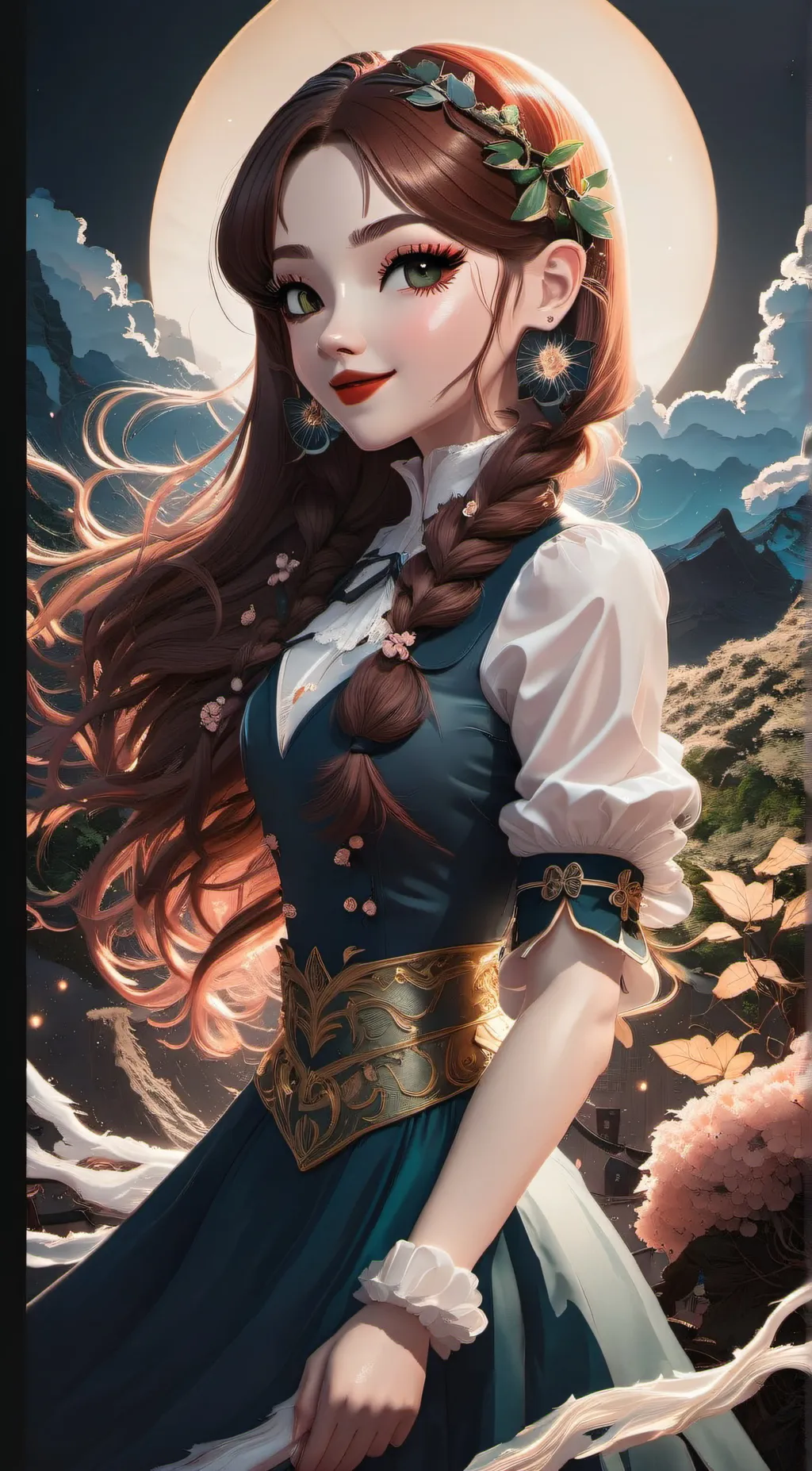 ai character: Rose background
