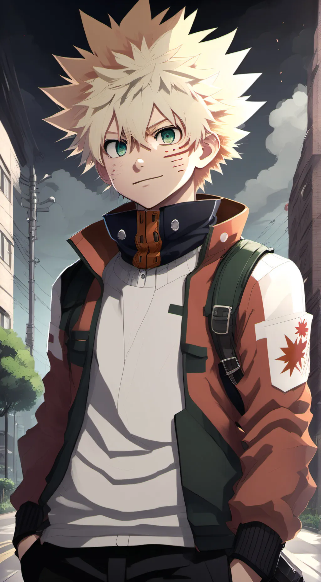 ai character: •Bakugo• background