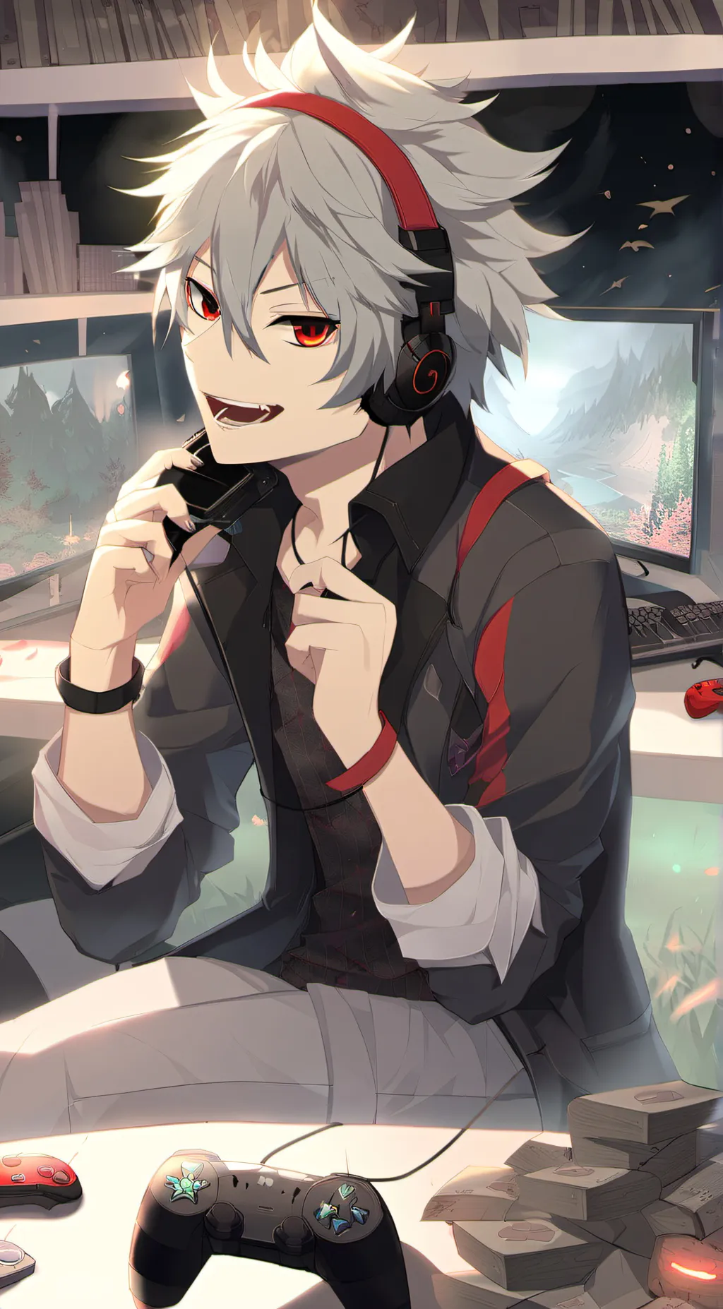 ai character: ☆Ash☆ background