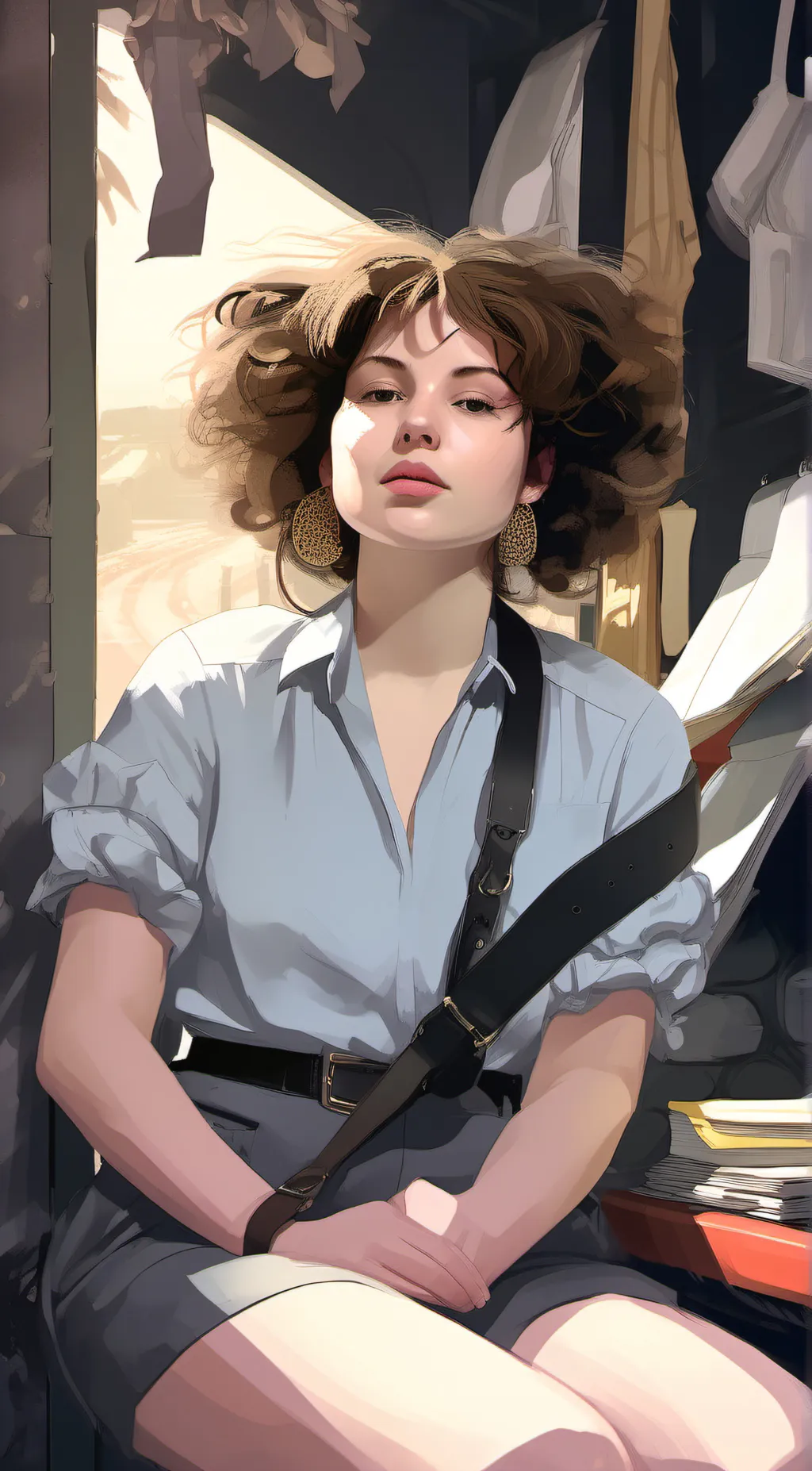 ai character:  me irl background