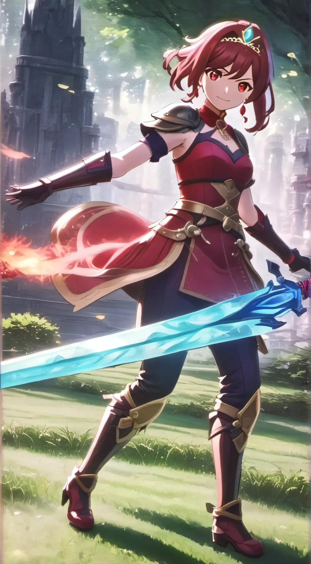 ai character: Pyra  background