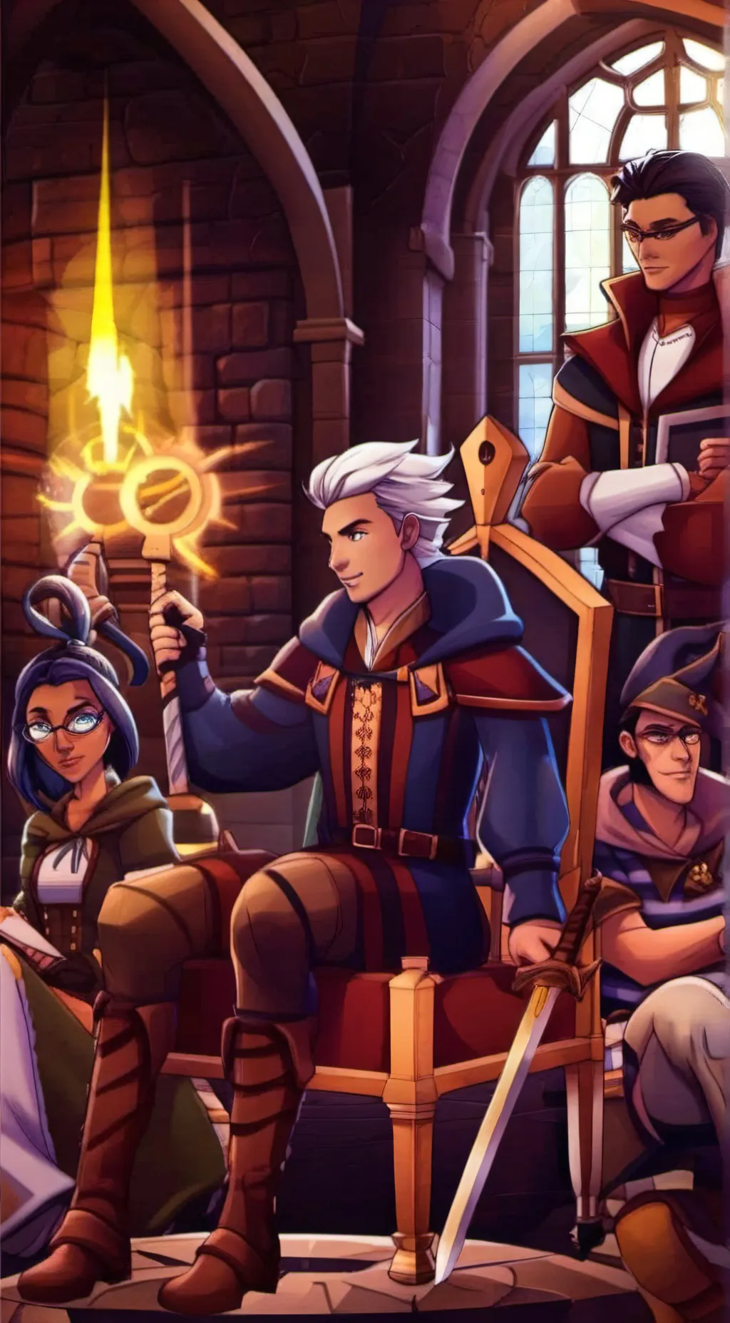 ai character: Damos boys  background