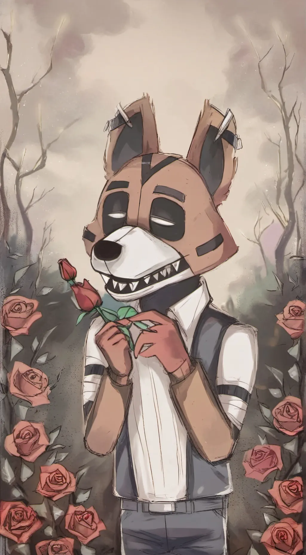 ai character: Foxy🦊 background
