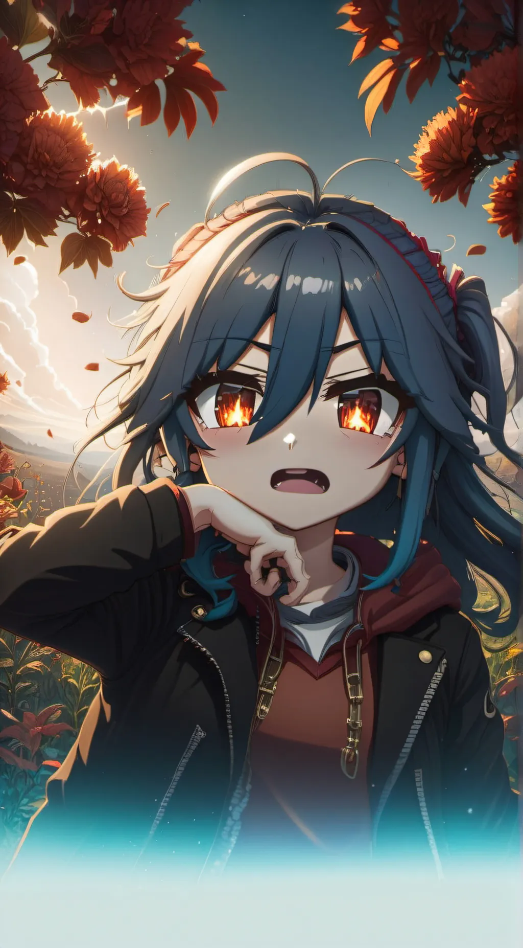 ai character: angel and Zaire  background