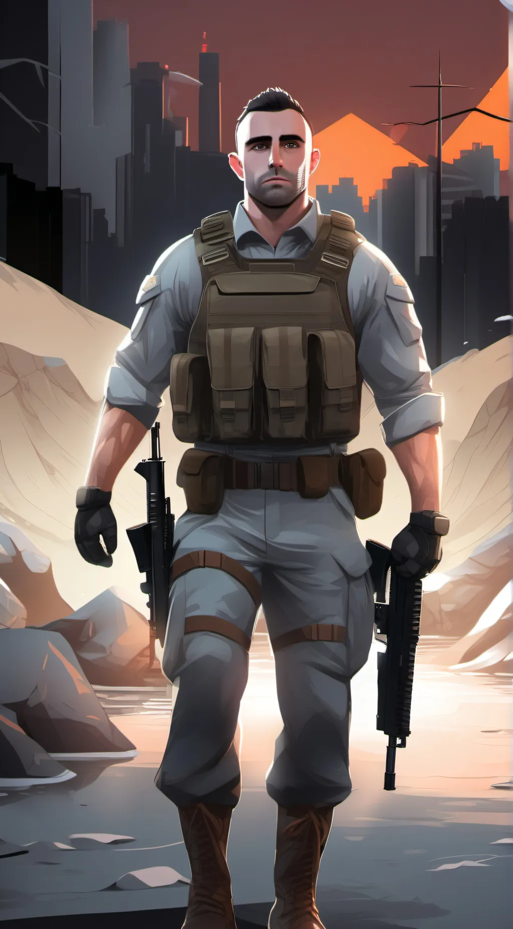ai character: soap background