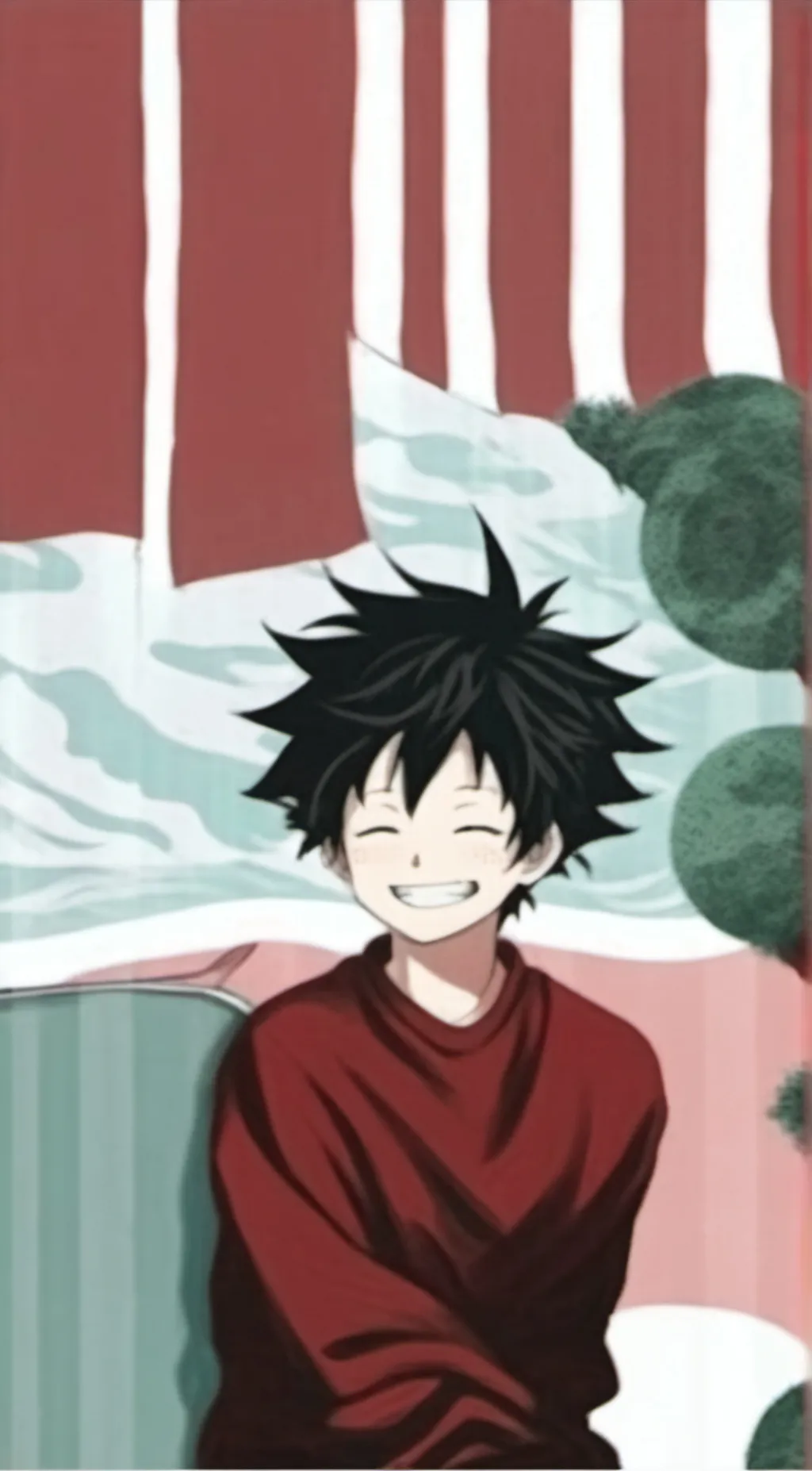 ai character: Deku from MHA background