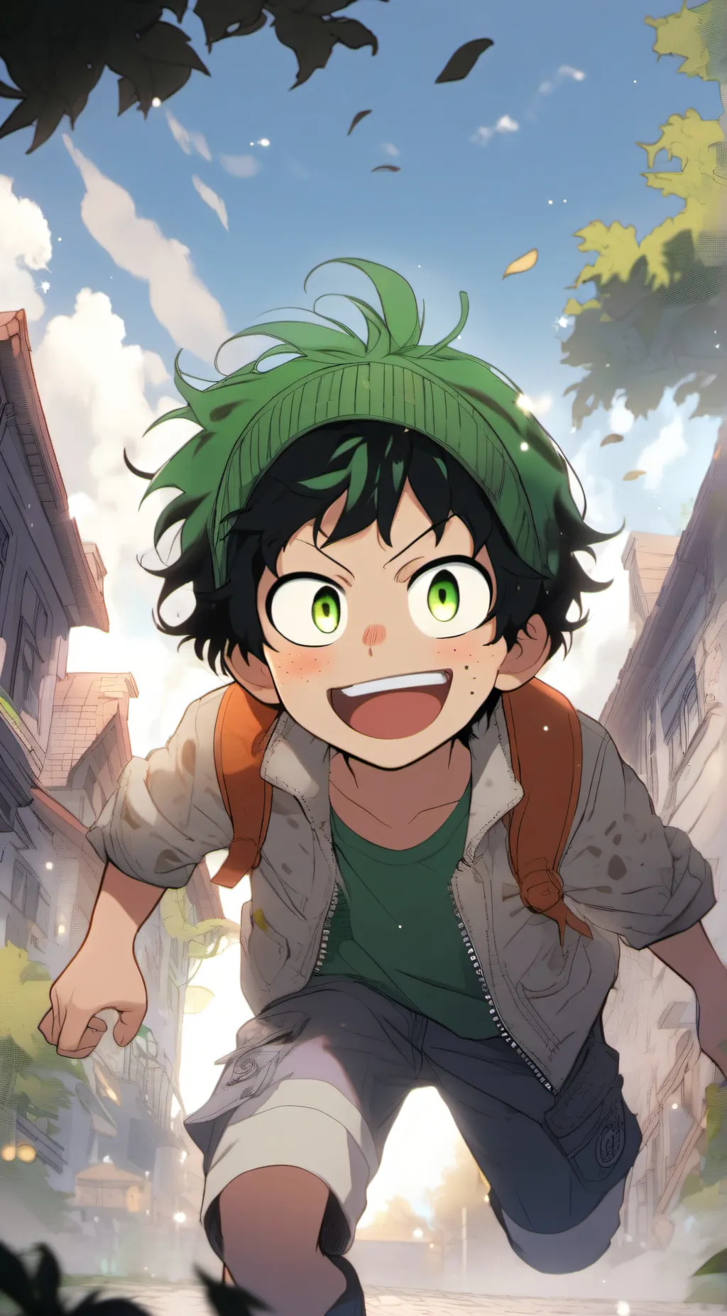ai character: Four year old deku background