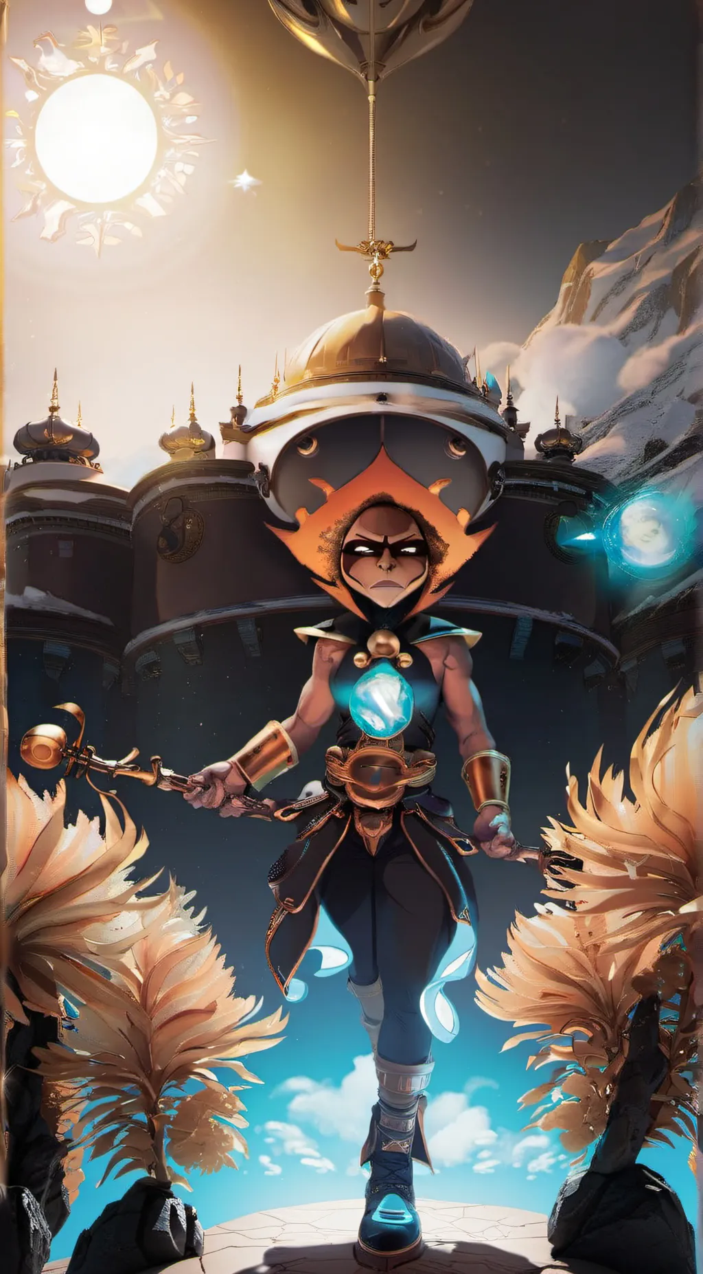 ai character: Solar background