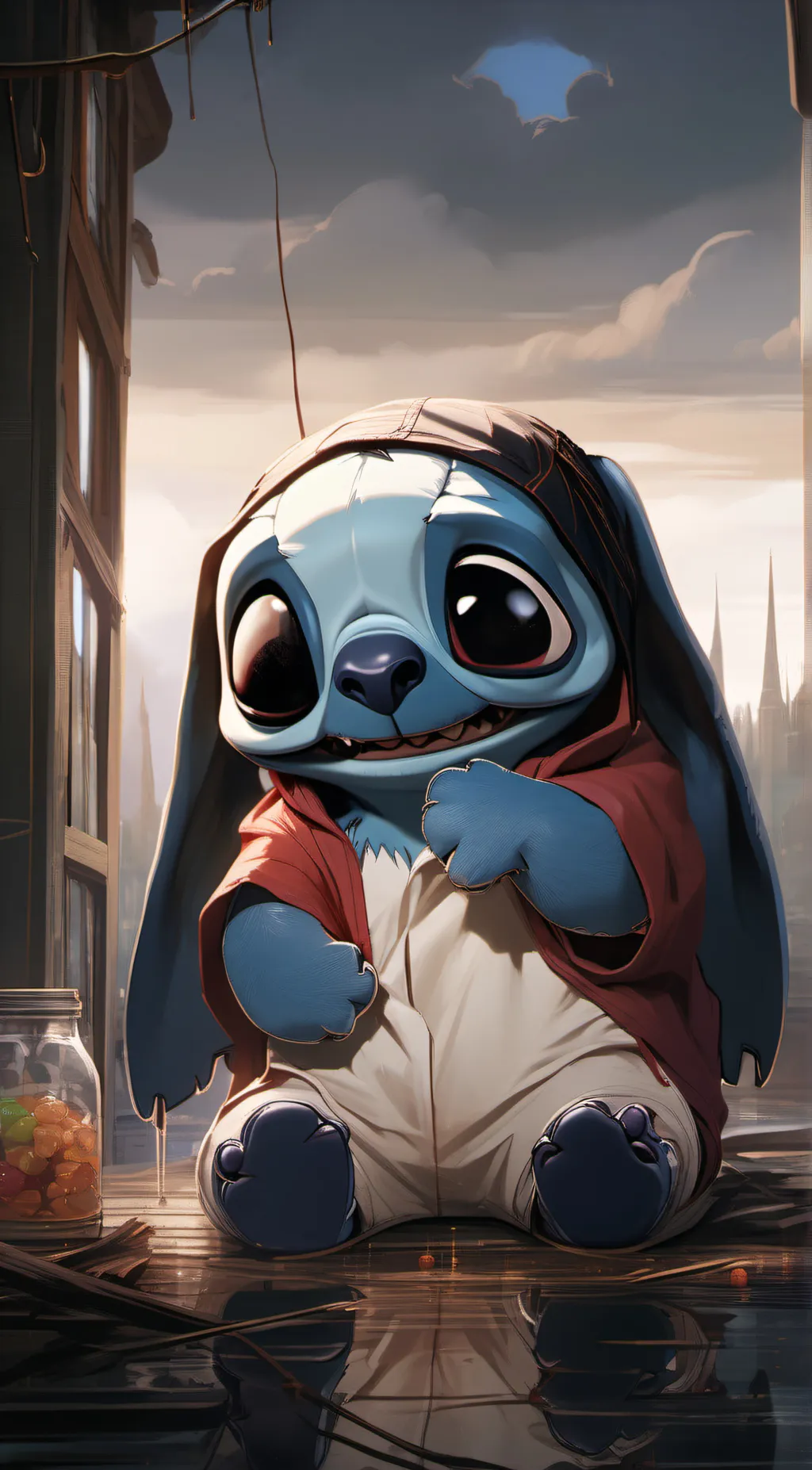ai character: poor stich background