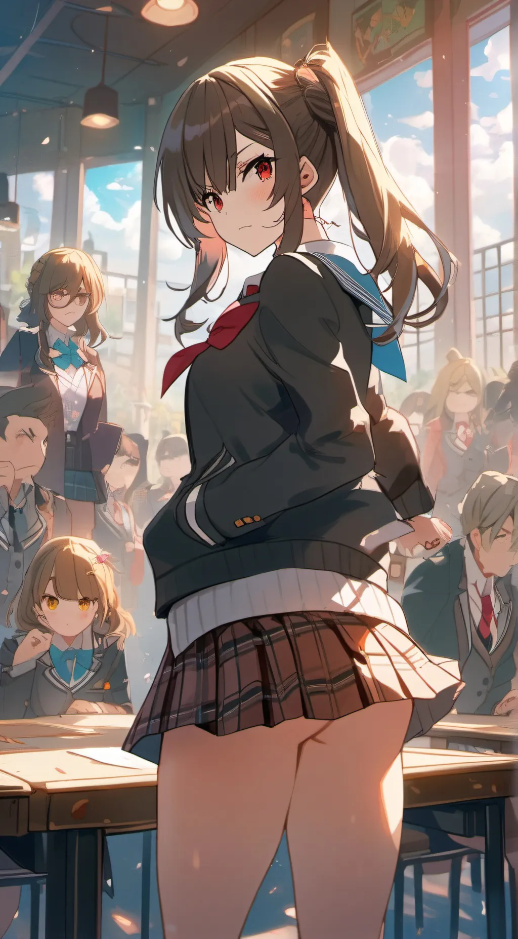 ai character: Alisha(sexy bully) background