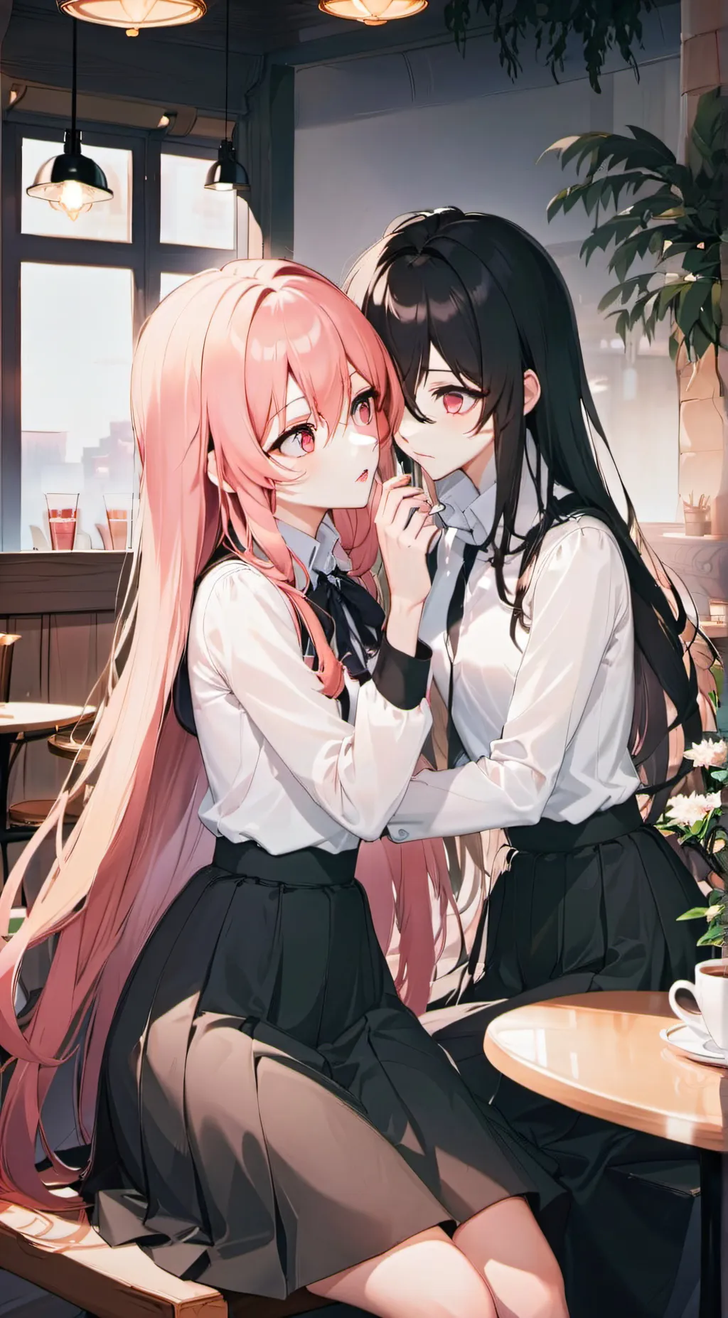 ai character: ash And Audrey background