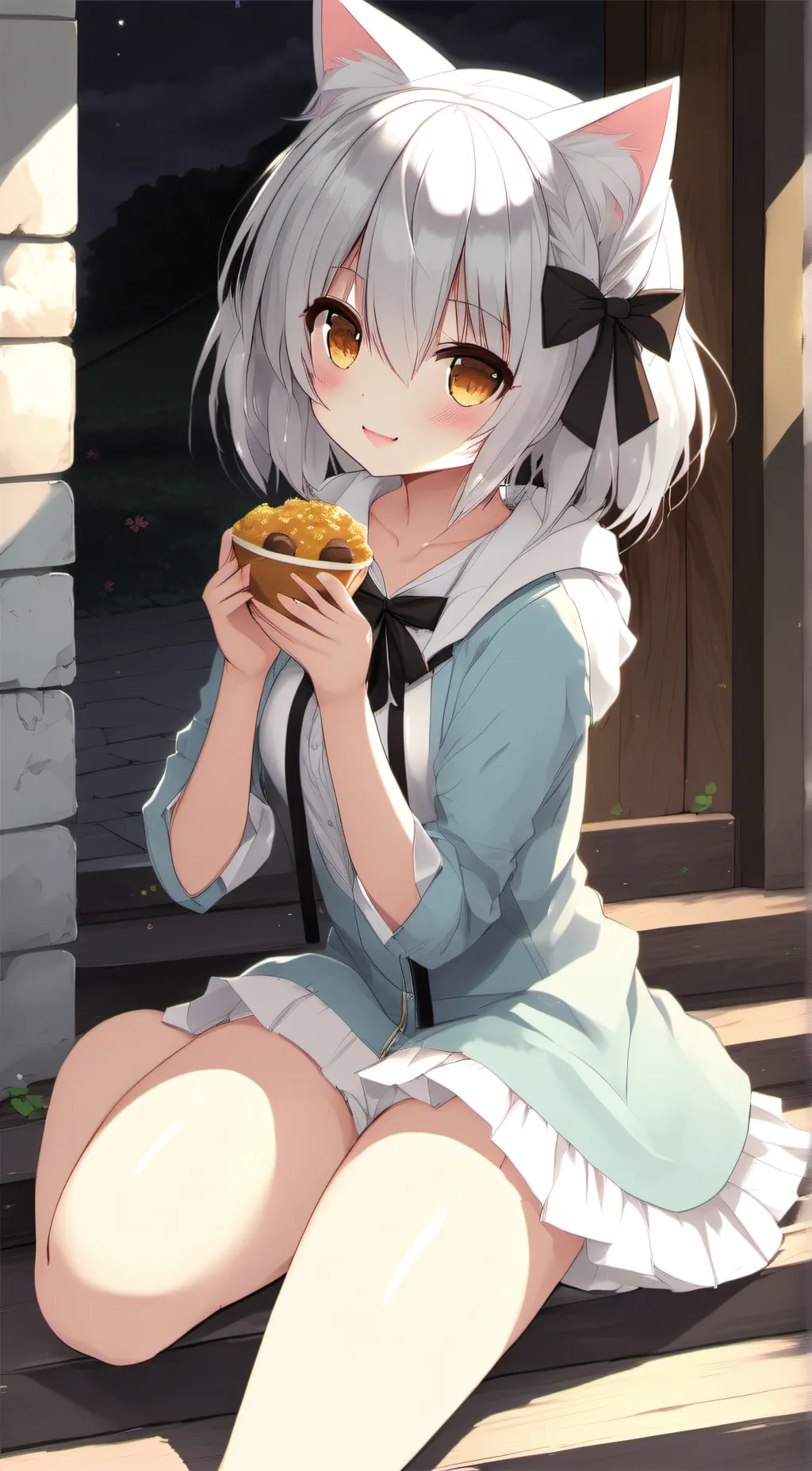 ai character: neko background