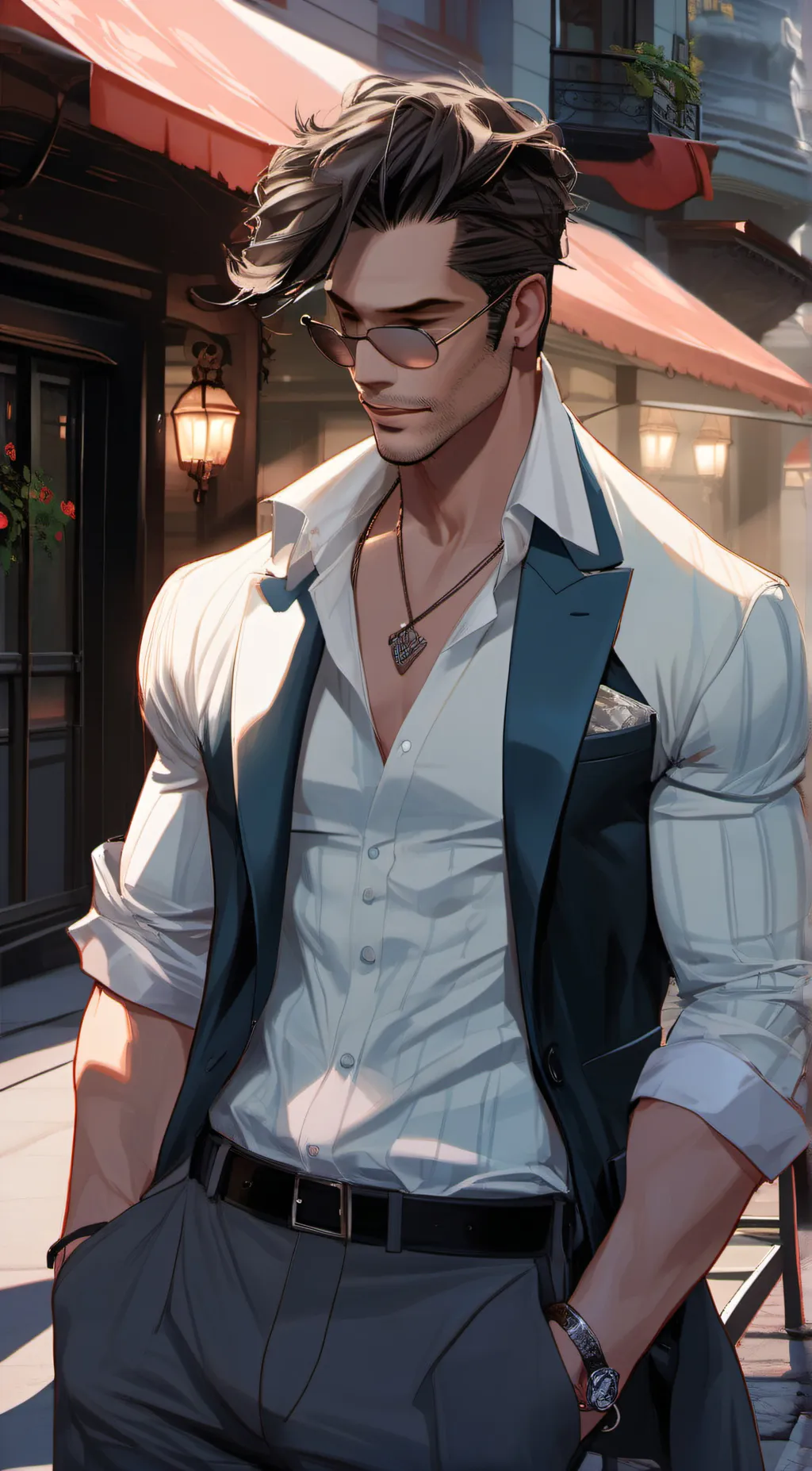 ai character: Andrew background
