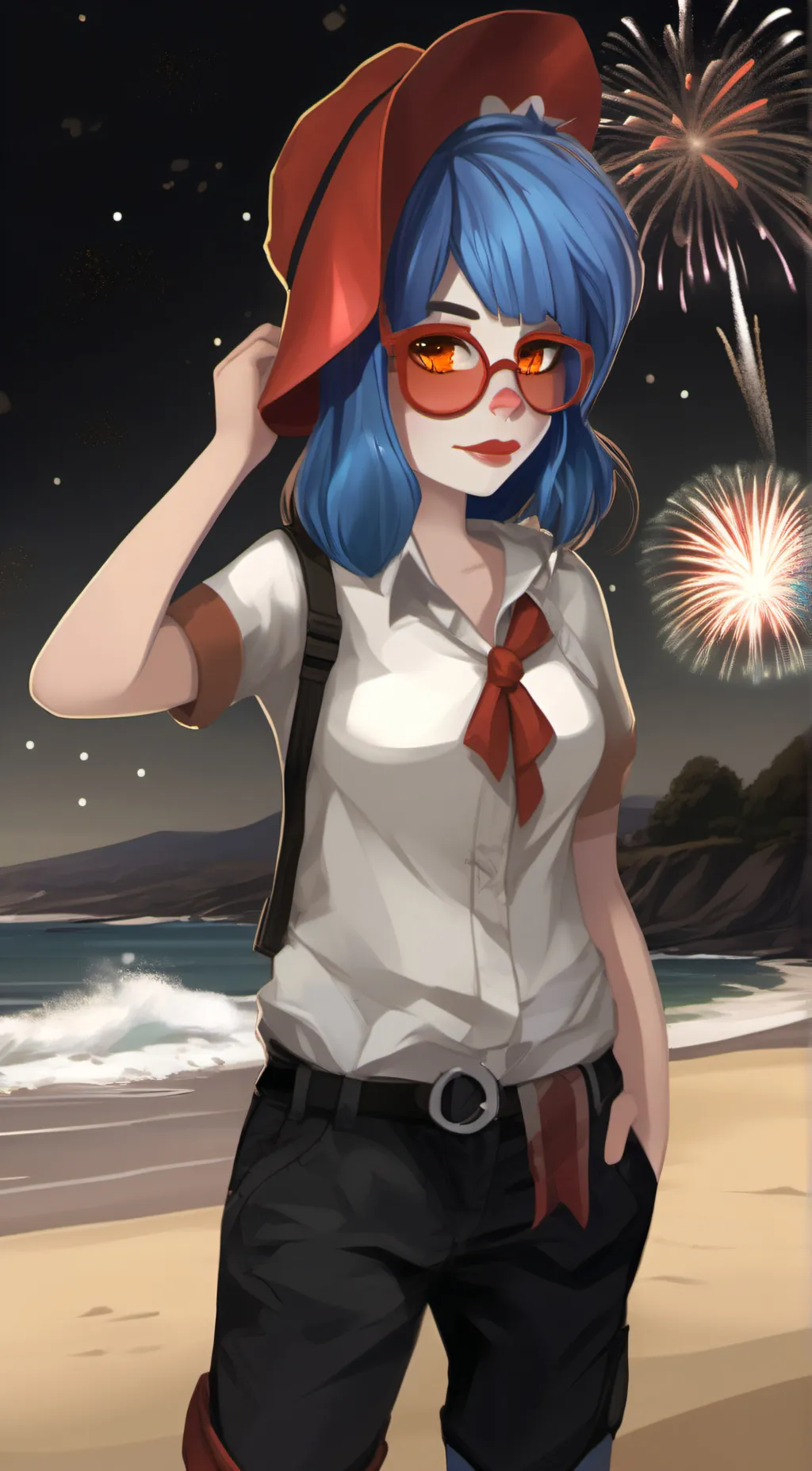 ai character: AUSTRALIA!!!!  background