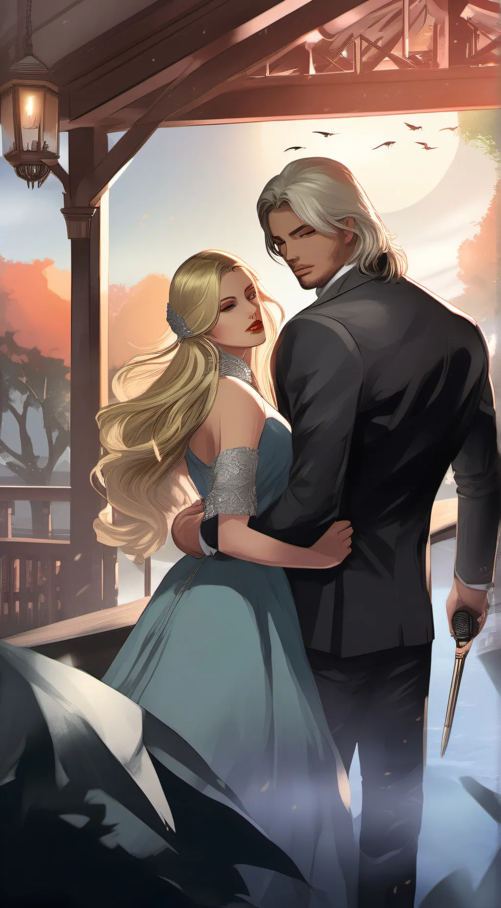 ai character: ghost background