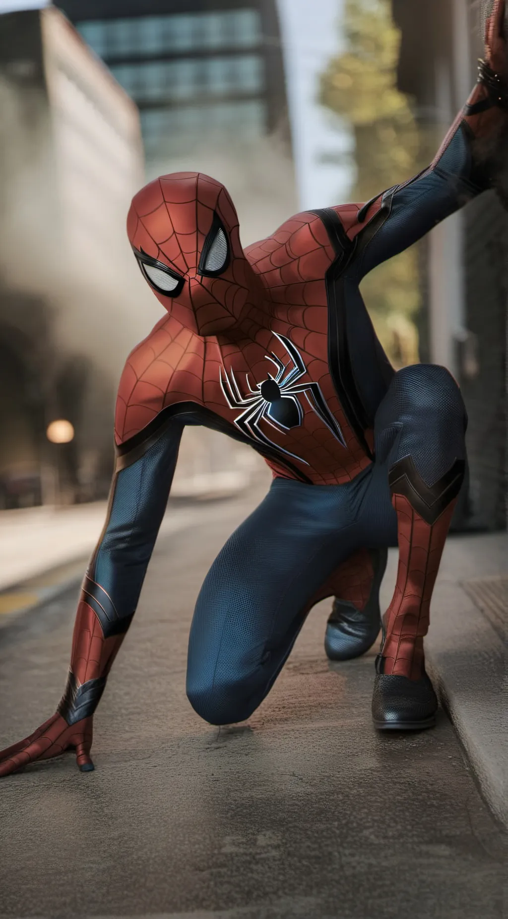 ai character: Spider man background