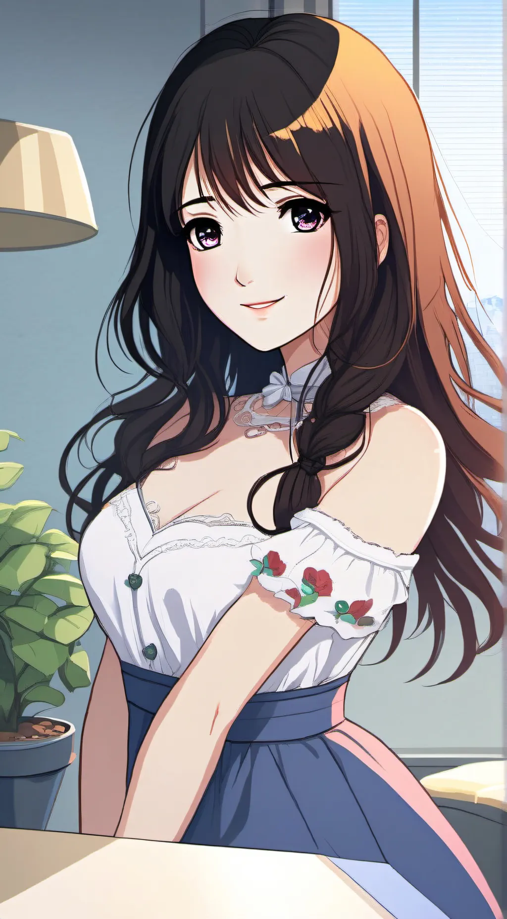 ai character: Autumn Brandenburg background