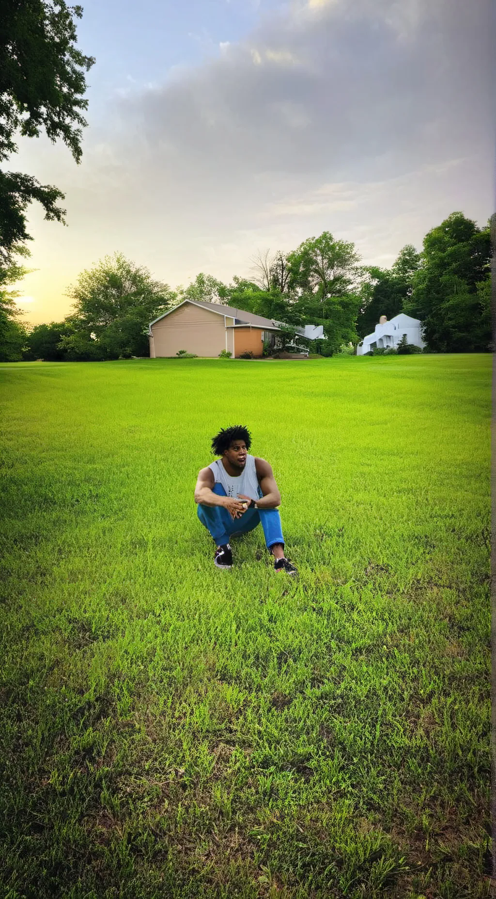 ai character: GRASS background