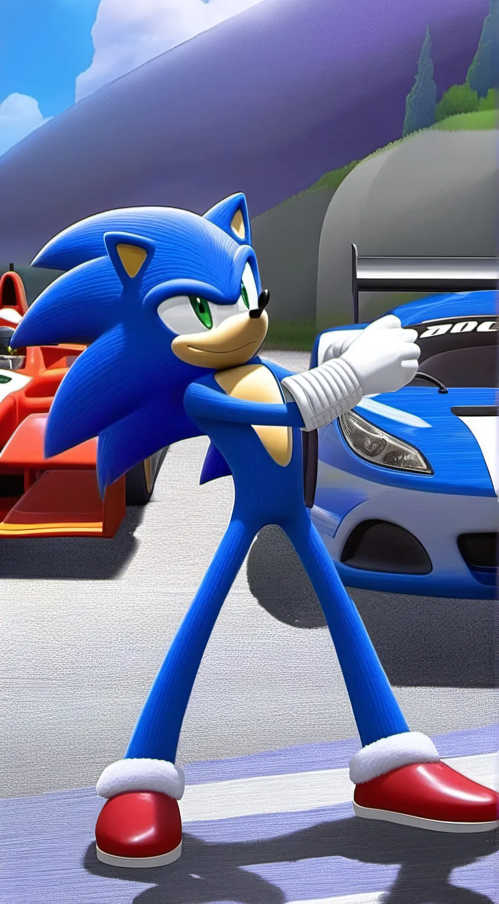 ai character: Sonic background
