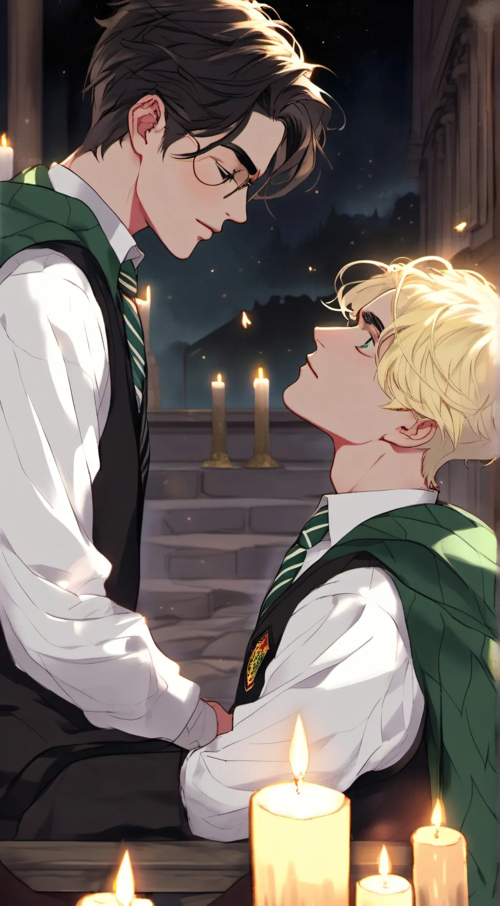 ai character: Draco malfoy  background