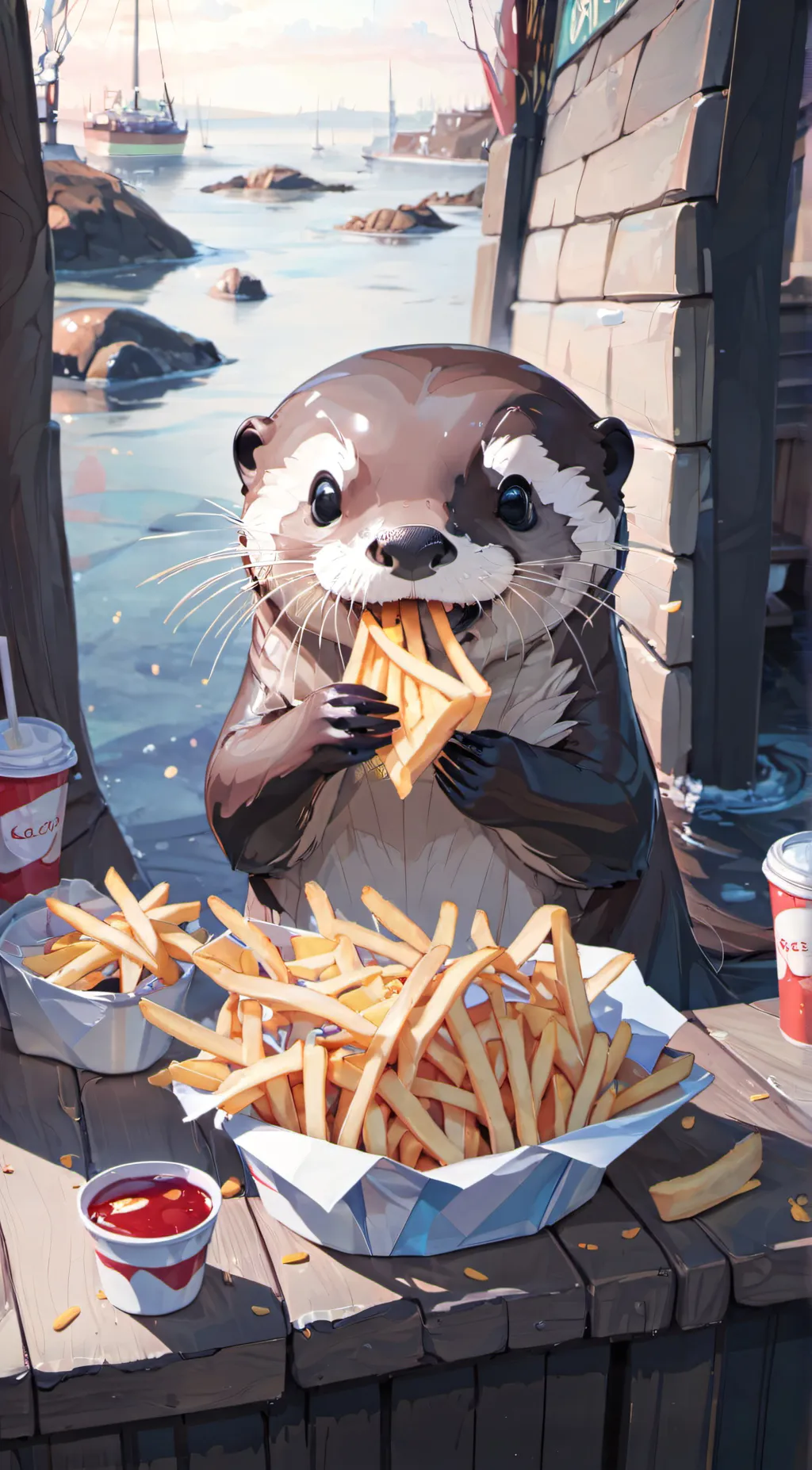 ai character: Otter background