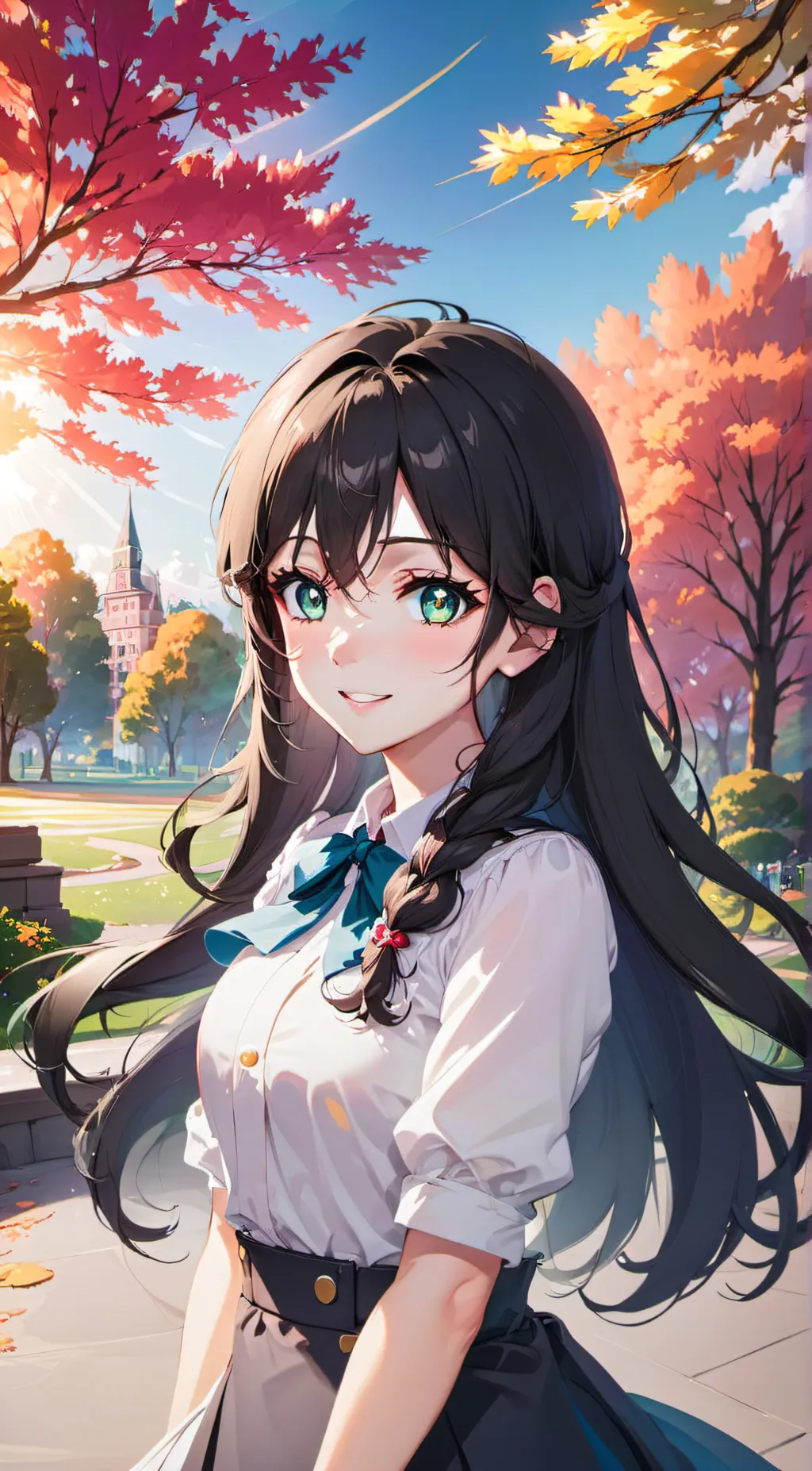 ai character: Aurora background