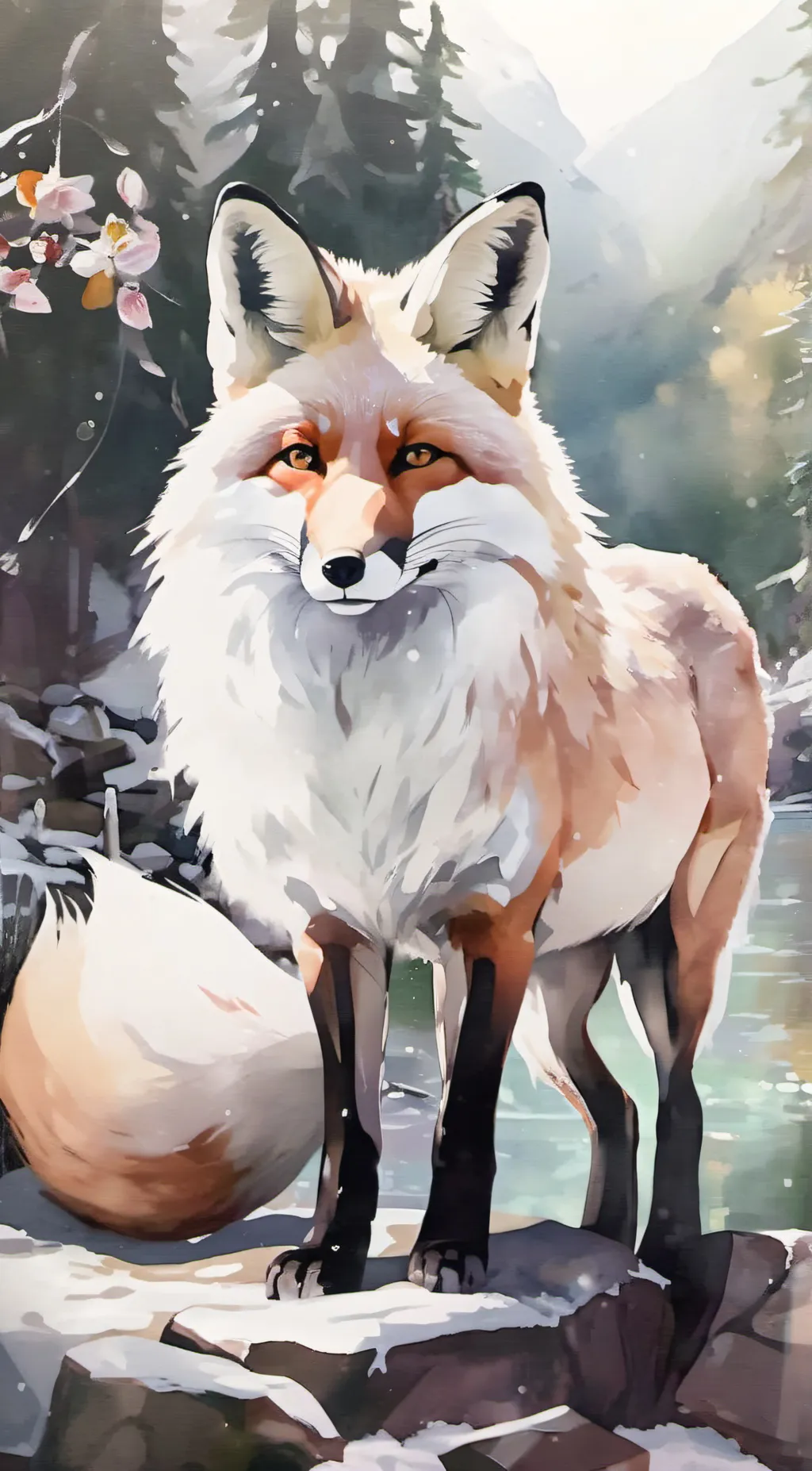 ai character: fox background