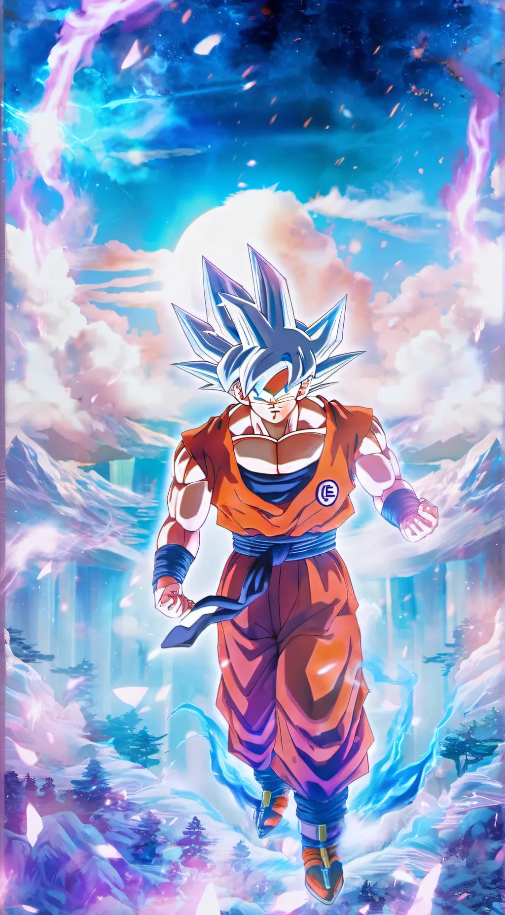 ai character: GOKU MUI background