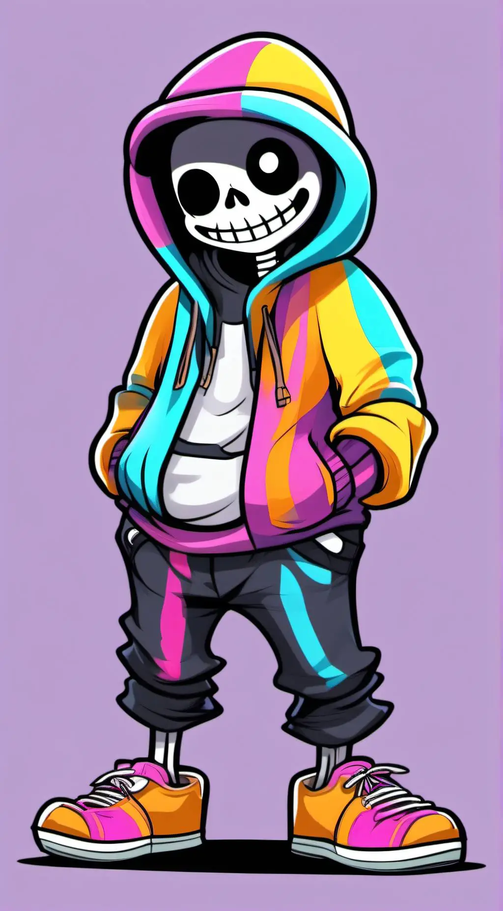ai character: Geo Sans background