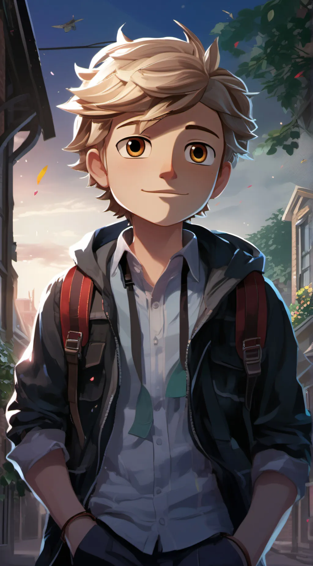 ai character: Ash background