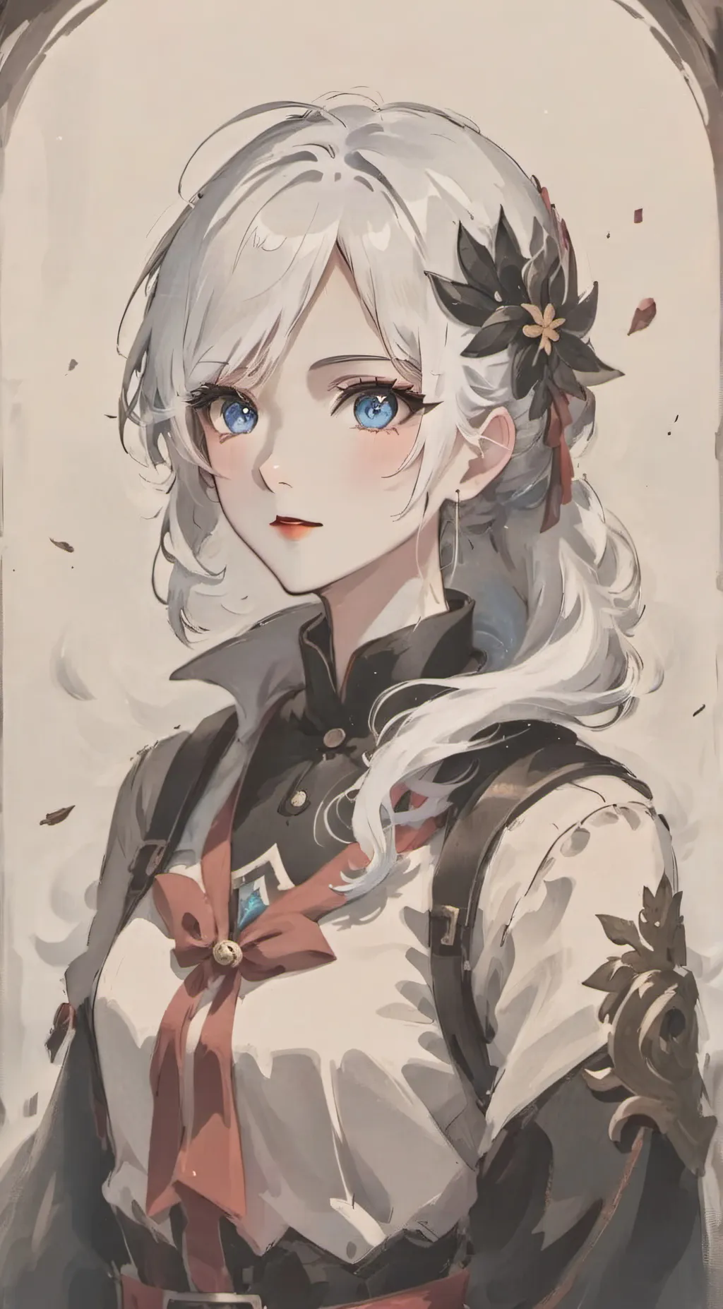 ai character: Cloudy background