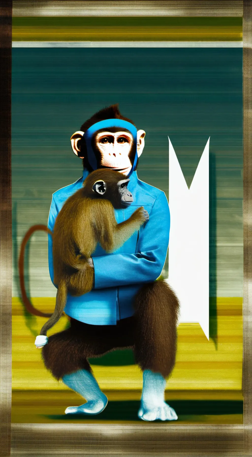 ai character: monkey background
