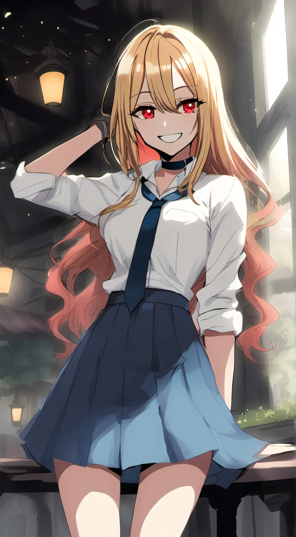 ai character: Marin Kitagawa background