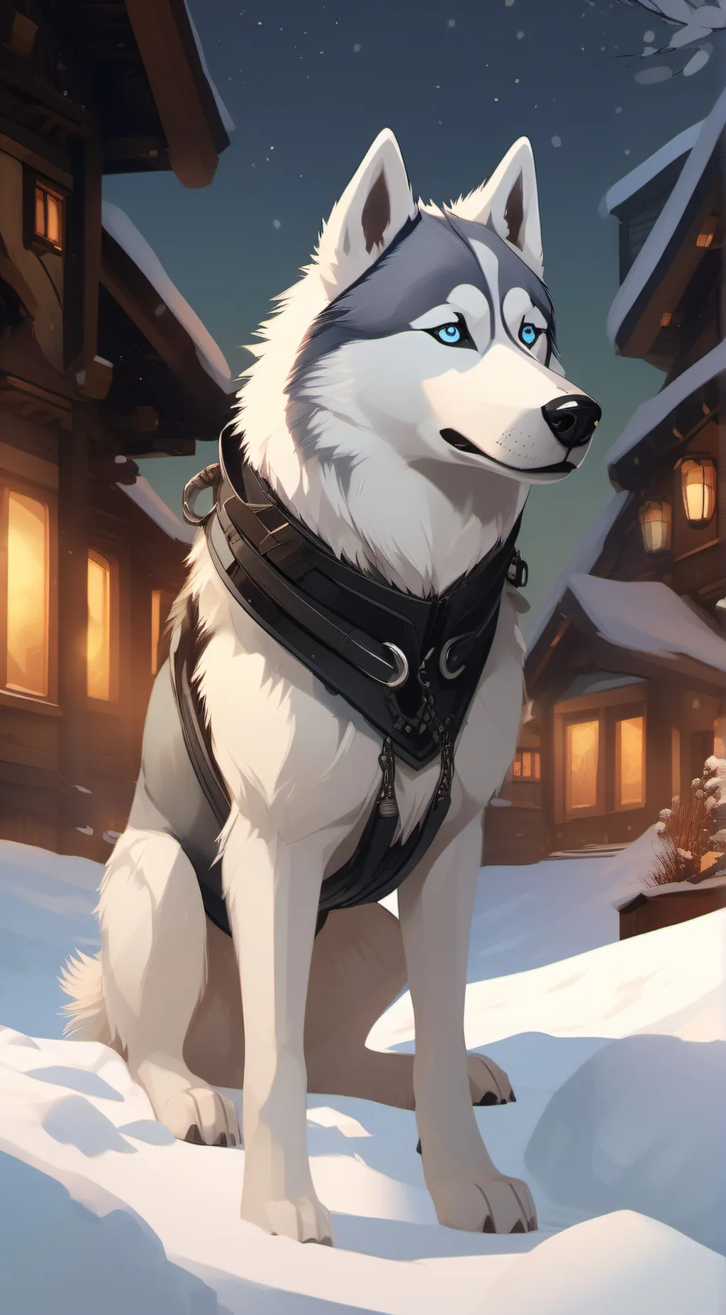 ai character: smart dog background