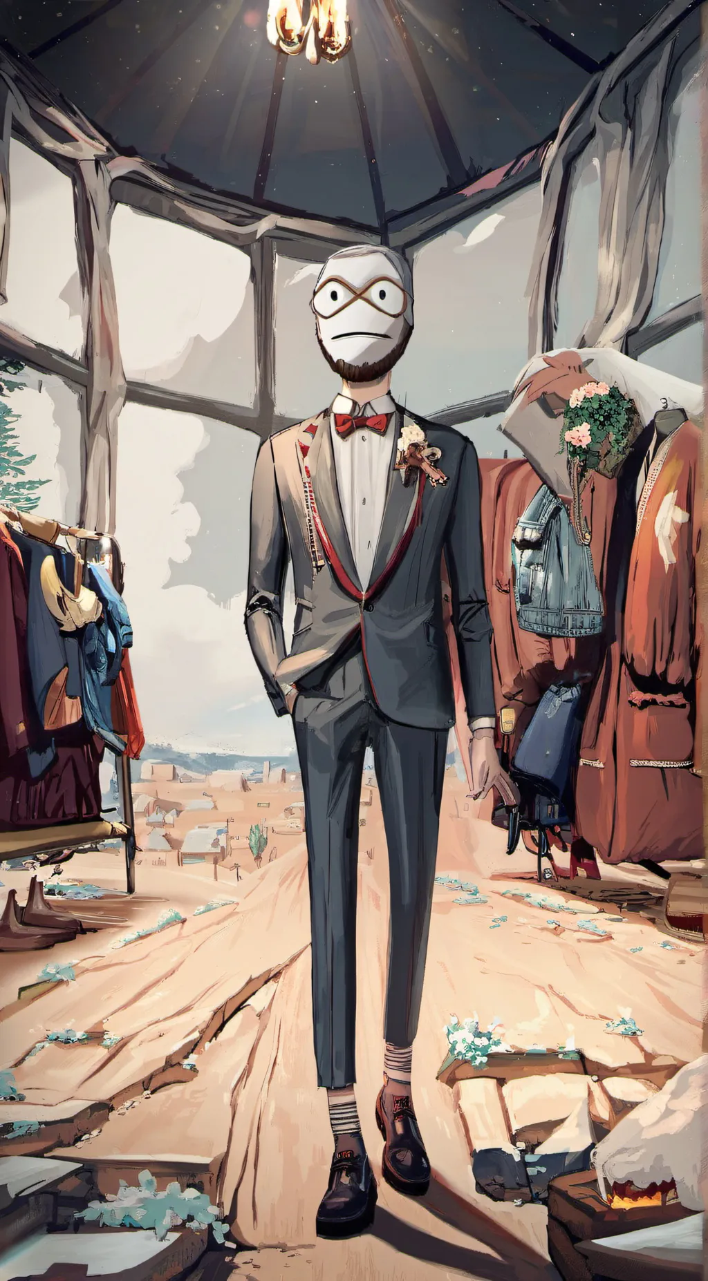 ai character: Emoji background